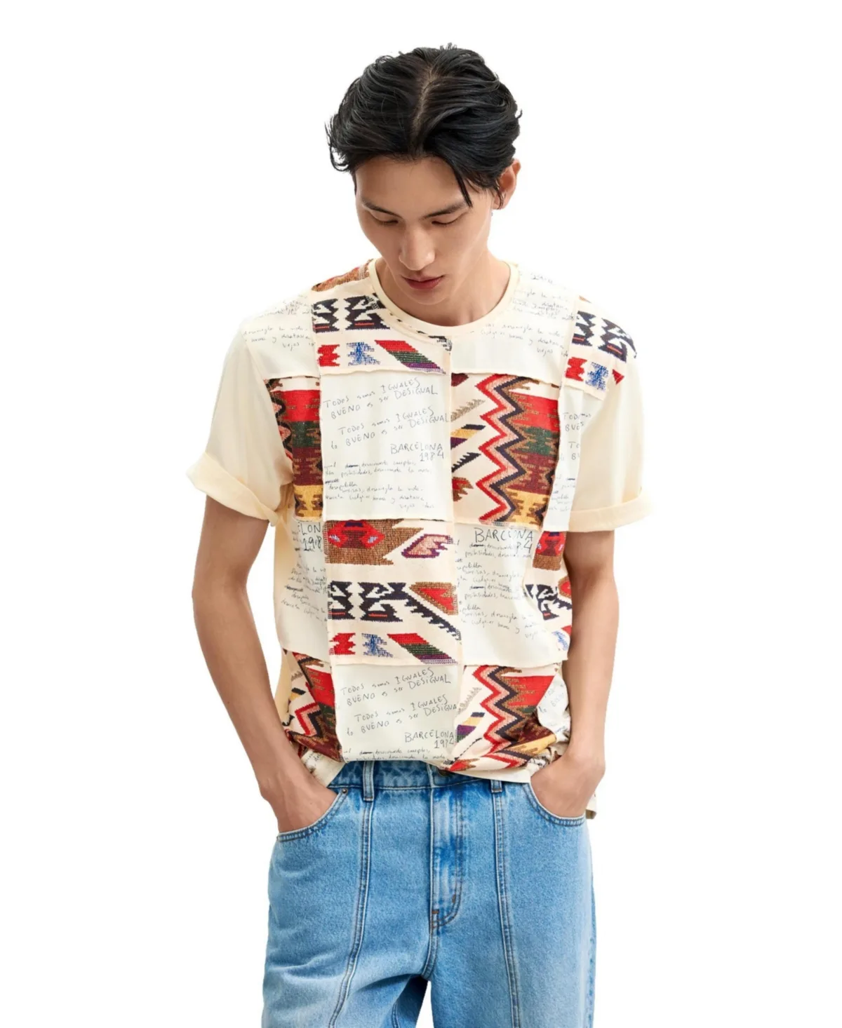 Ethnic Print T-Shirt by Desigual