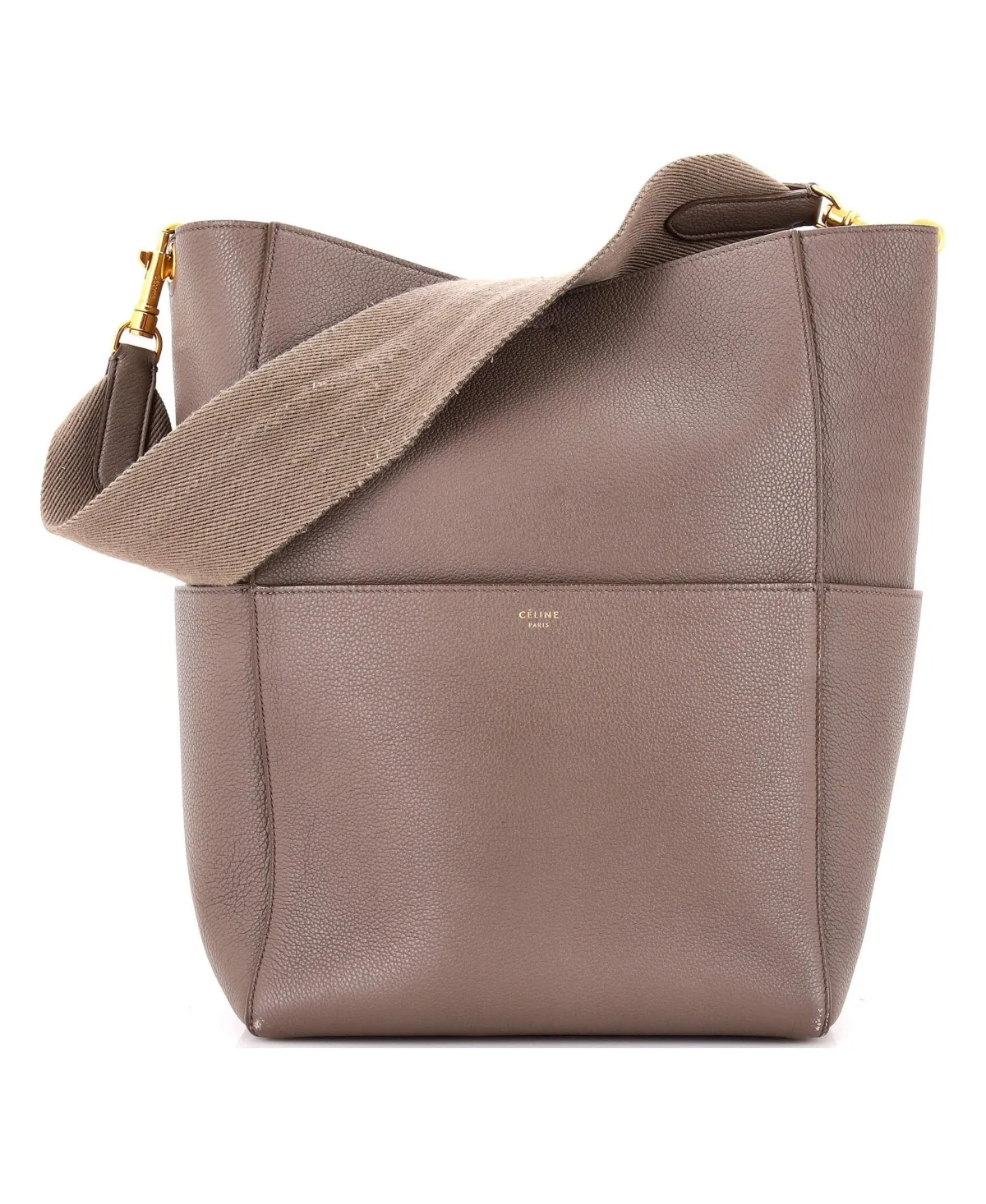 Pre-Owned Celine Large Sangle Seau Bag Calfskin by Celine