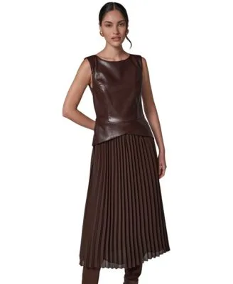 A Line Sleeveless Midi Dress by Donna Karan New York