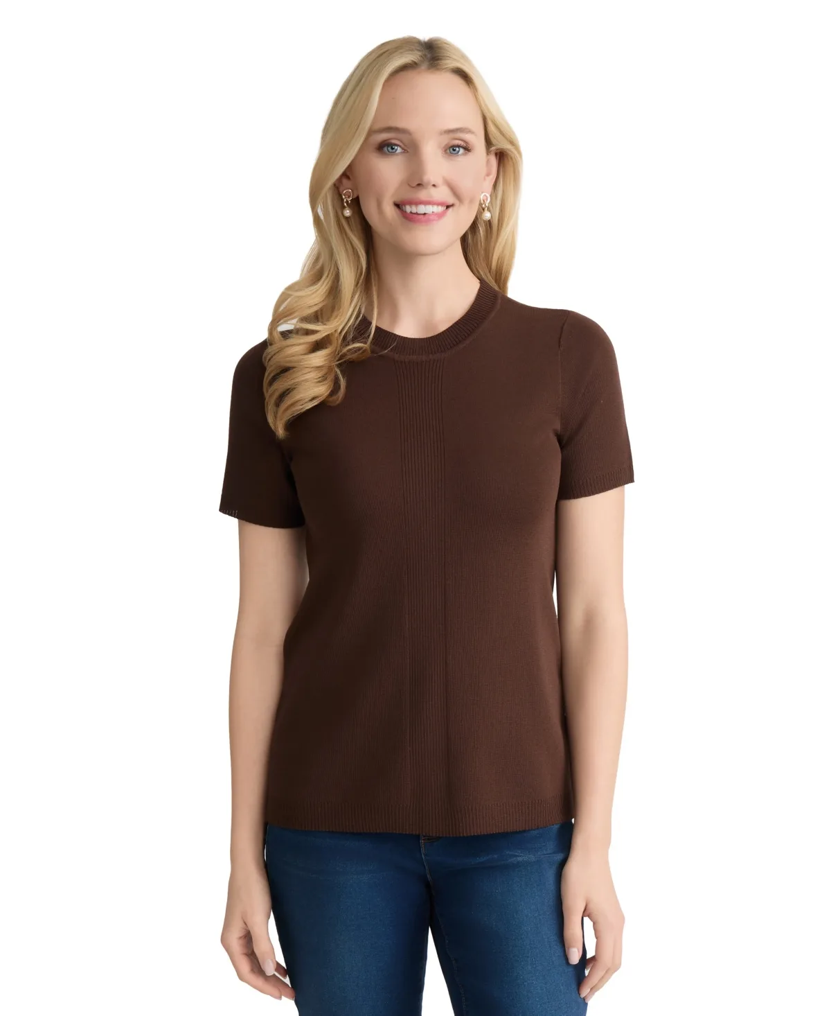 Crewneck T-Shirt by Jones New York