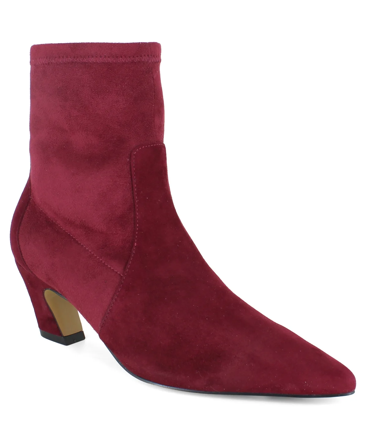 Odelle Pointed Toe Ankle Booties Suede by Kenneth Cole