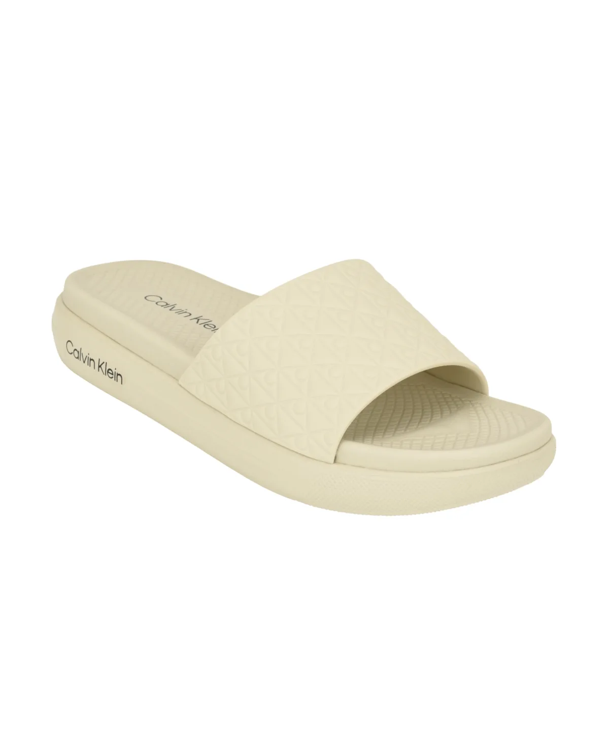 Pereen Embossed Pool Slide Sandals