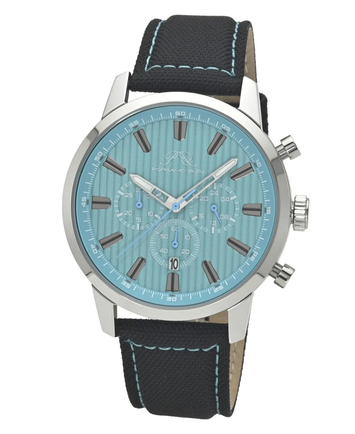 Ryder Chronograph Quartz Canvas Band Watch, 44 mm by Porsamo Bleu