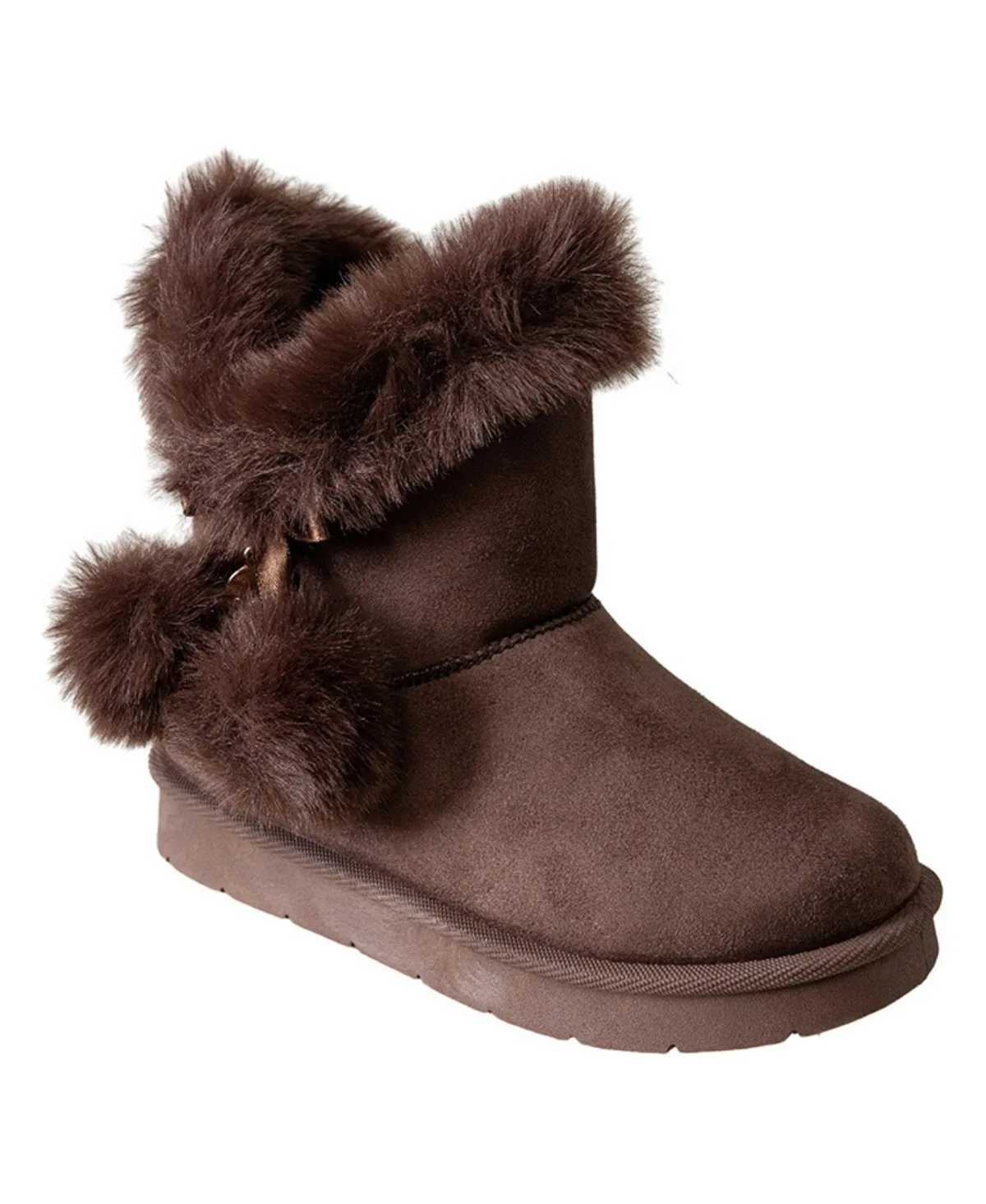 Cozy Boot with Faux Fur Trim Boots by bebe