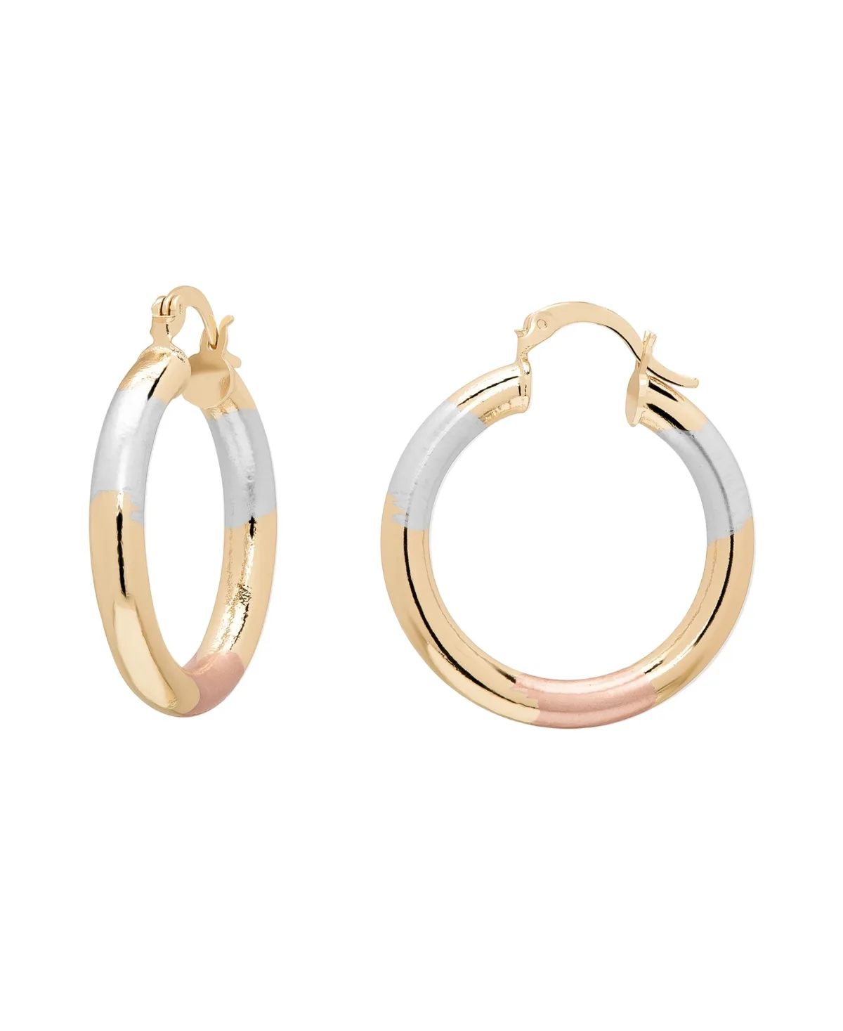 Tri-Color 30mm Hoop Earrings by Macy's
