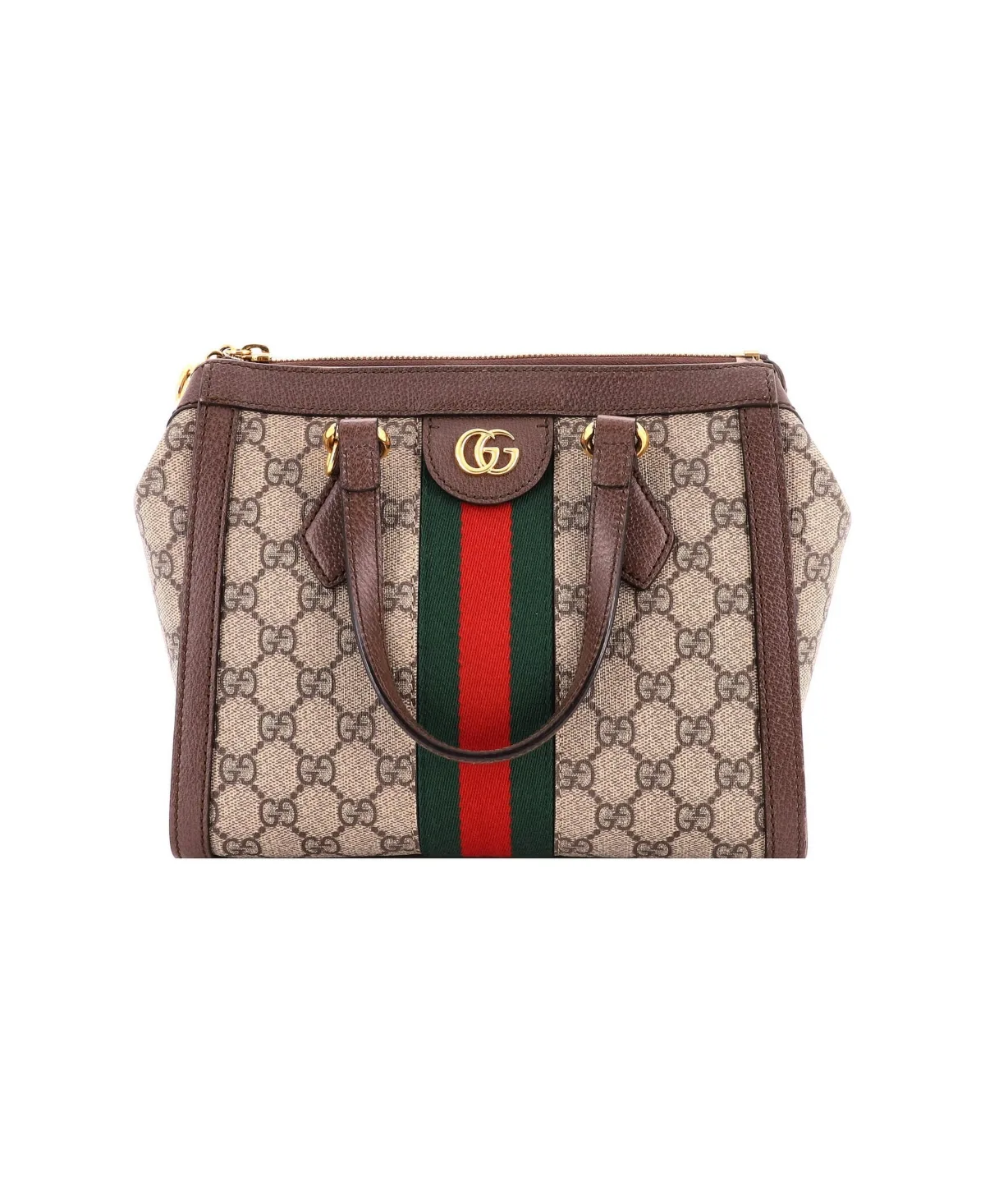 Pre-Owned Small Ophidia Top Handle Tote GG Coated Canvas