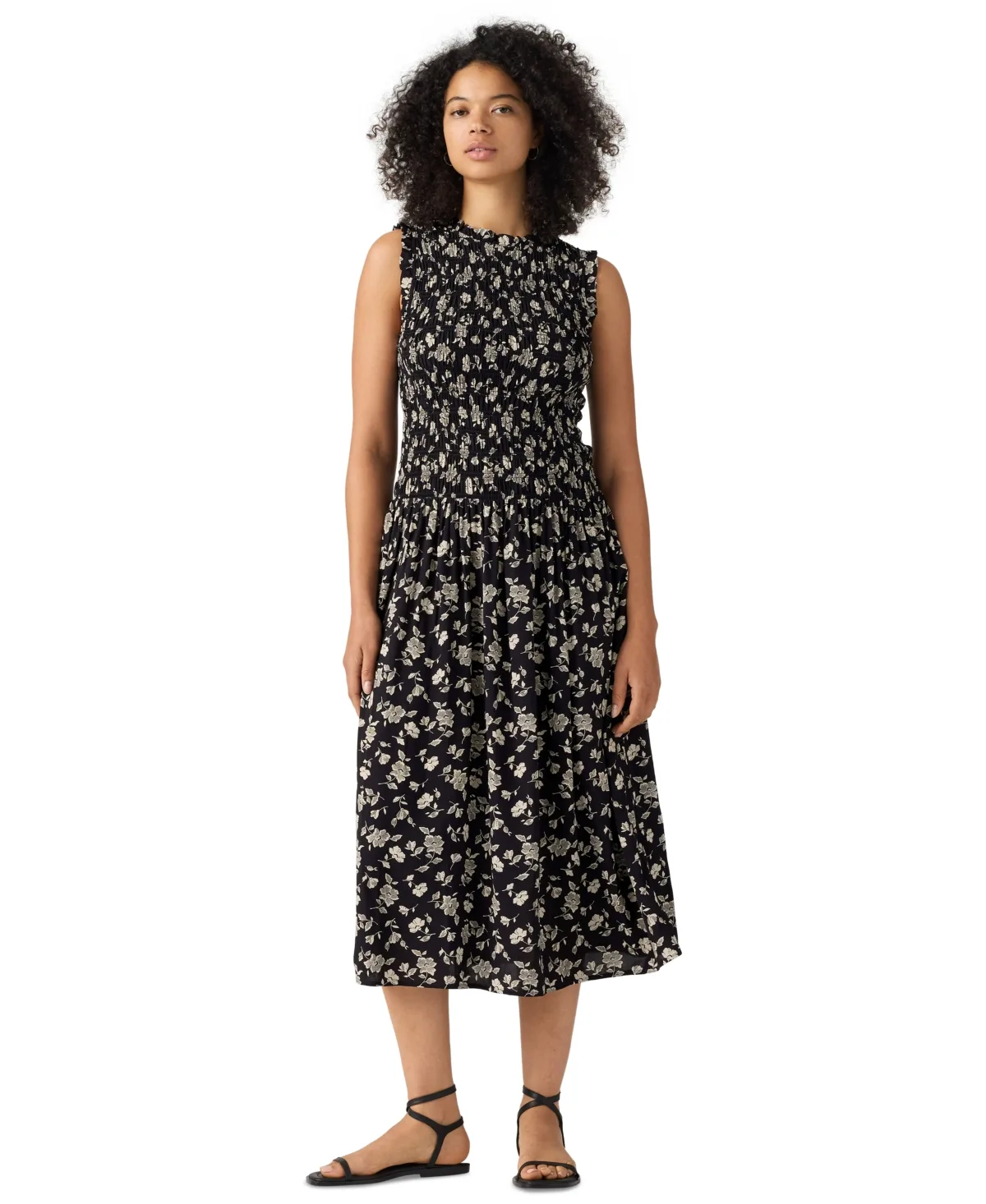 Nataly Floral-Print Midi A-Line Dress by Levi's