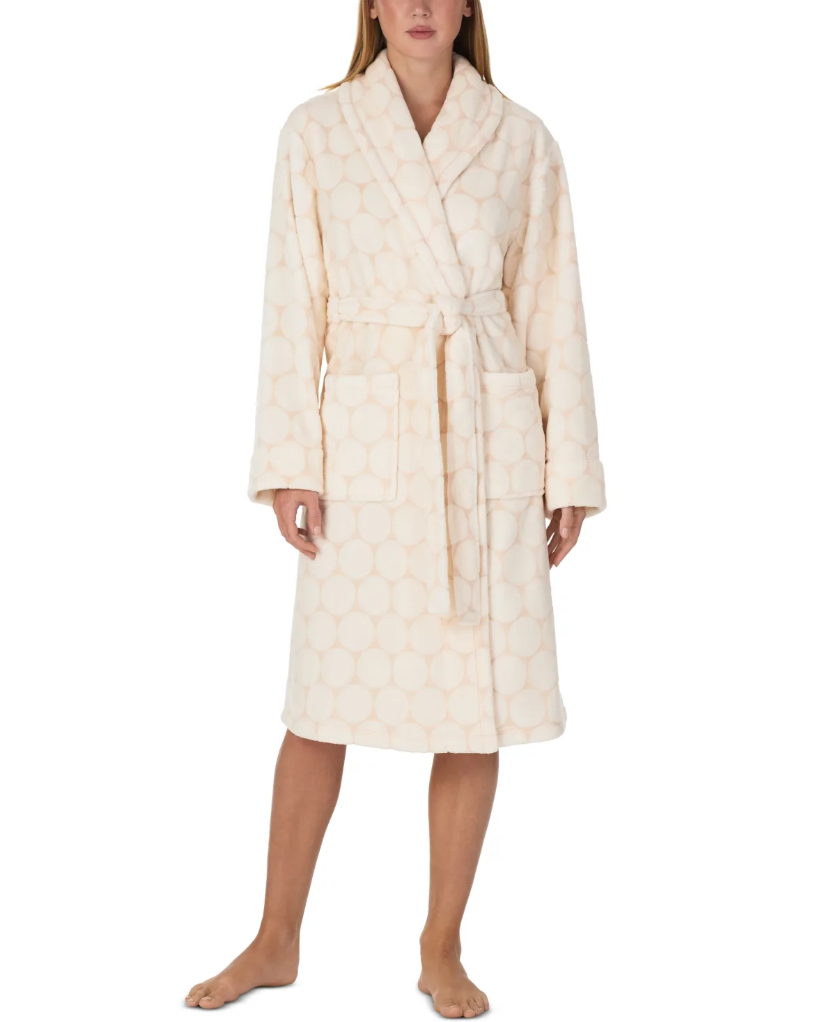 Two-Tone Burn-Out Plush Robe