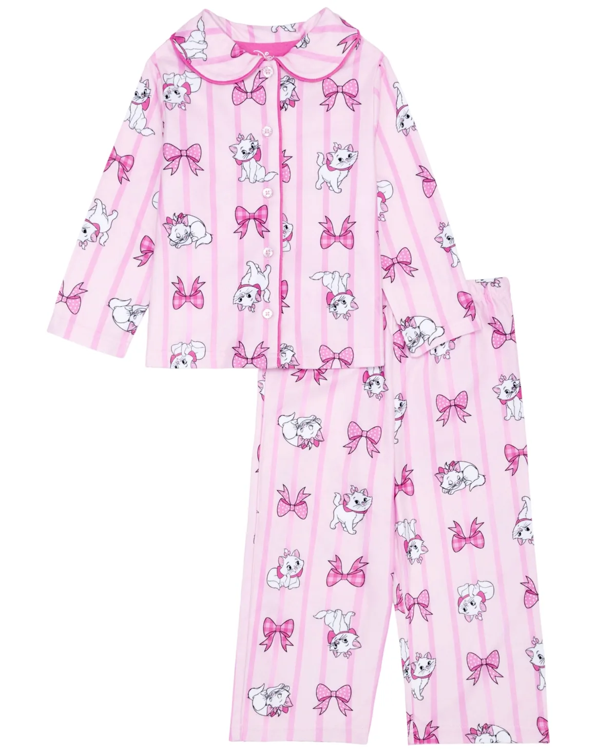Marie the Aristocat Long-Sleeve Notch-Collar Pajama, 2-Piece Set by Disney
