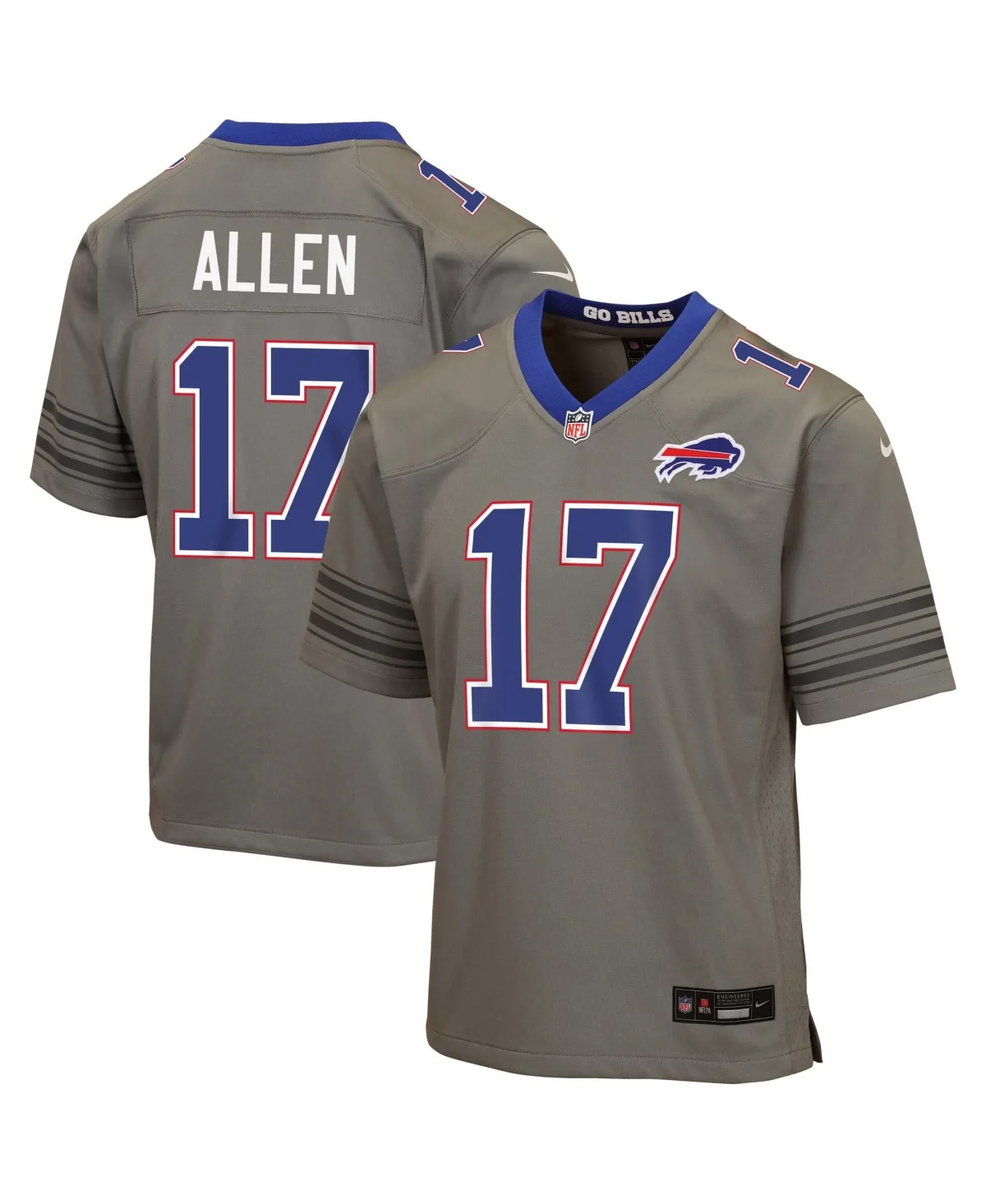 Buffalo Bills Josh Allen Nickel City V-Neck Short Sleeve Jersey by Nike