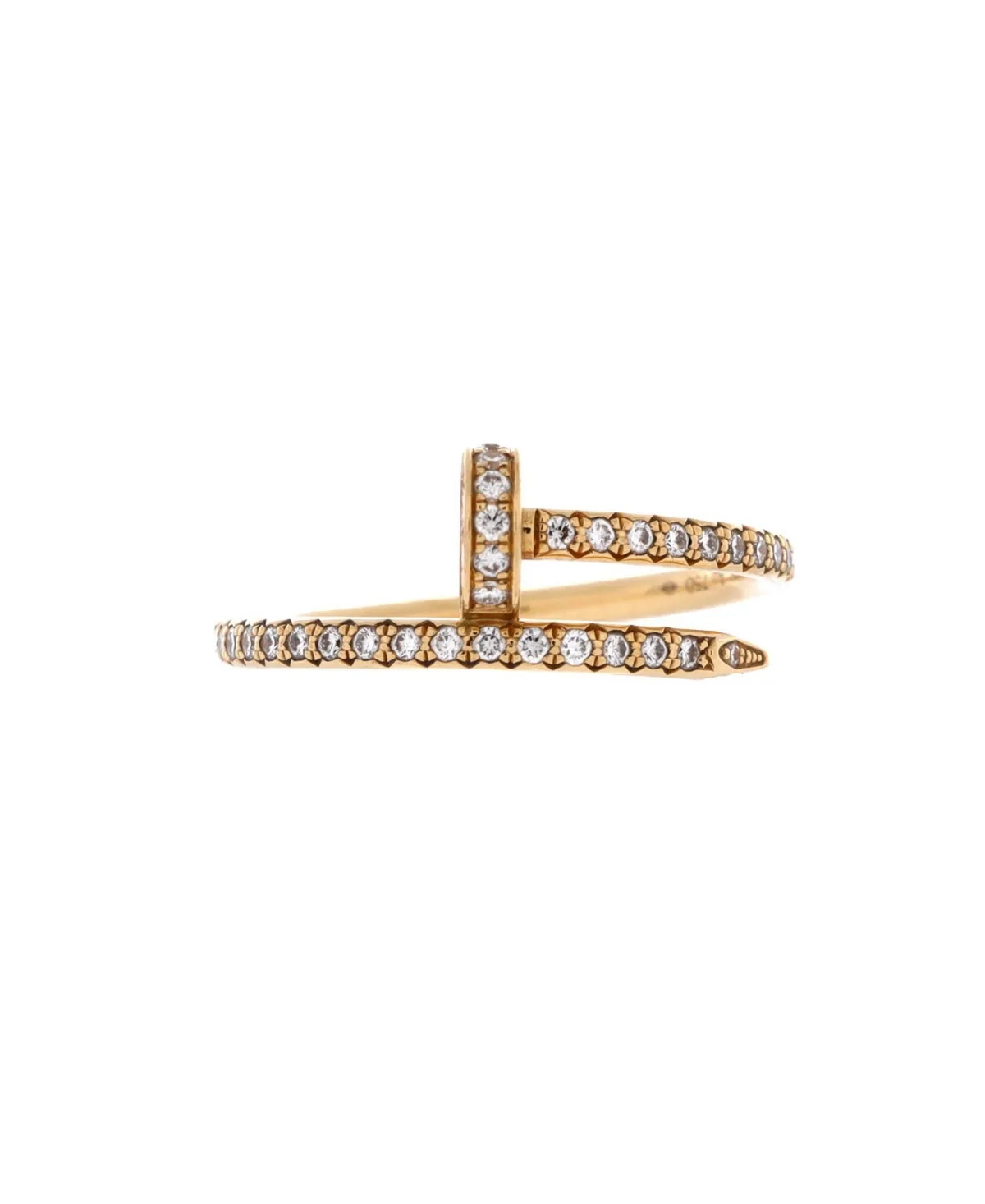 Pre-Owned Cartier Juste Un Clou Paved Ring by Cartier's