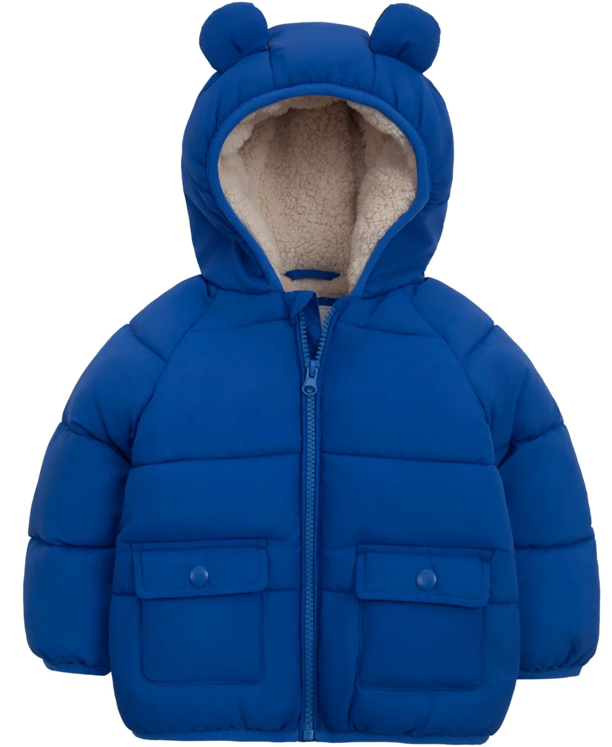 Sherpa Fleece Lined Puffer Coat by Rokka&rolla