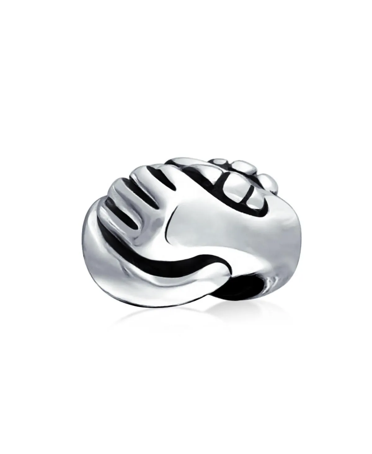 Sterling Silver Helping Hand Charm Bead by Bling Jewelry
