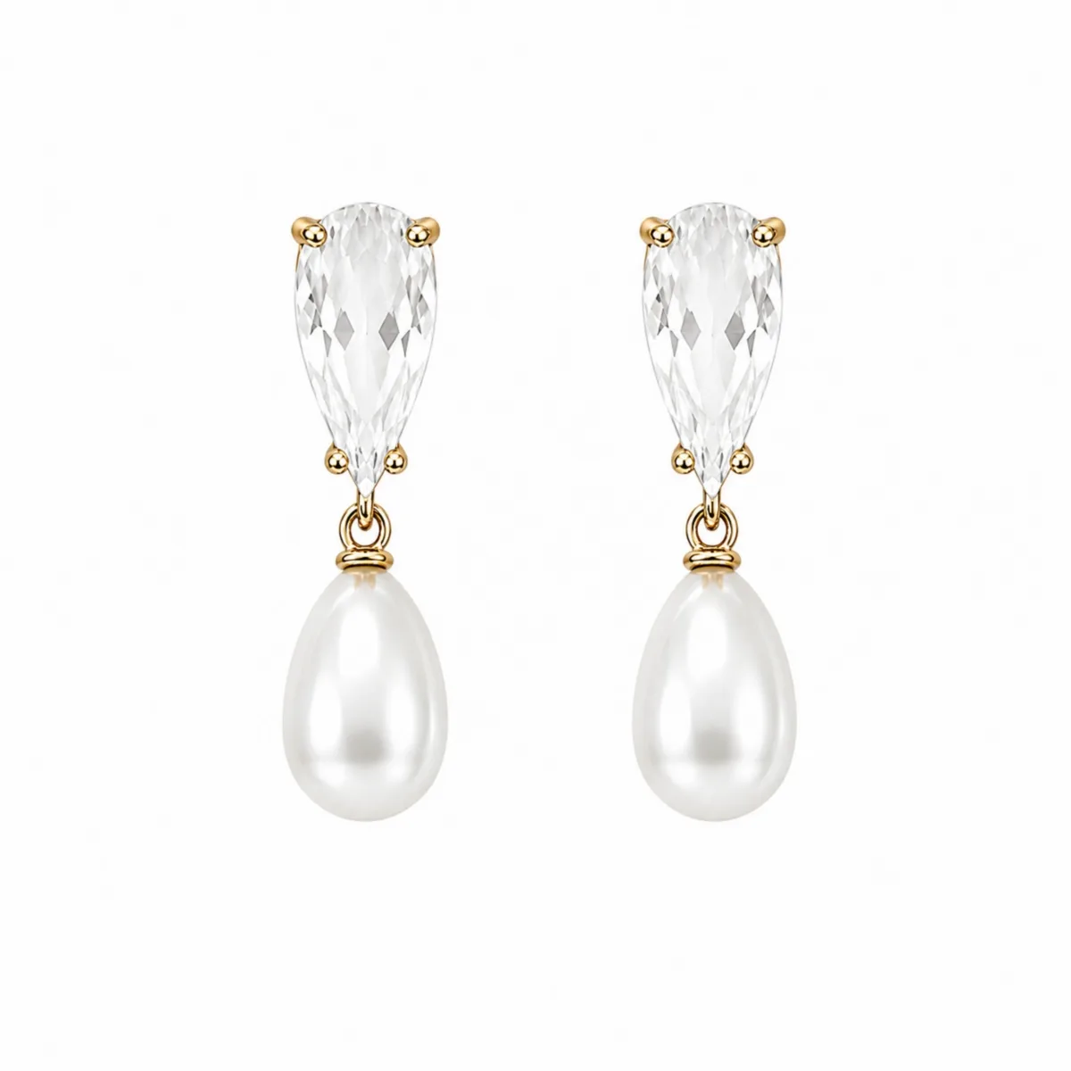 Dewdrop Pearl Earrings by Ab Ellie