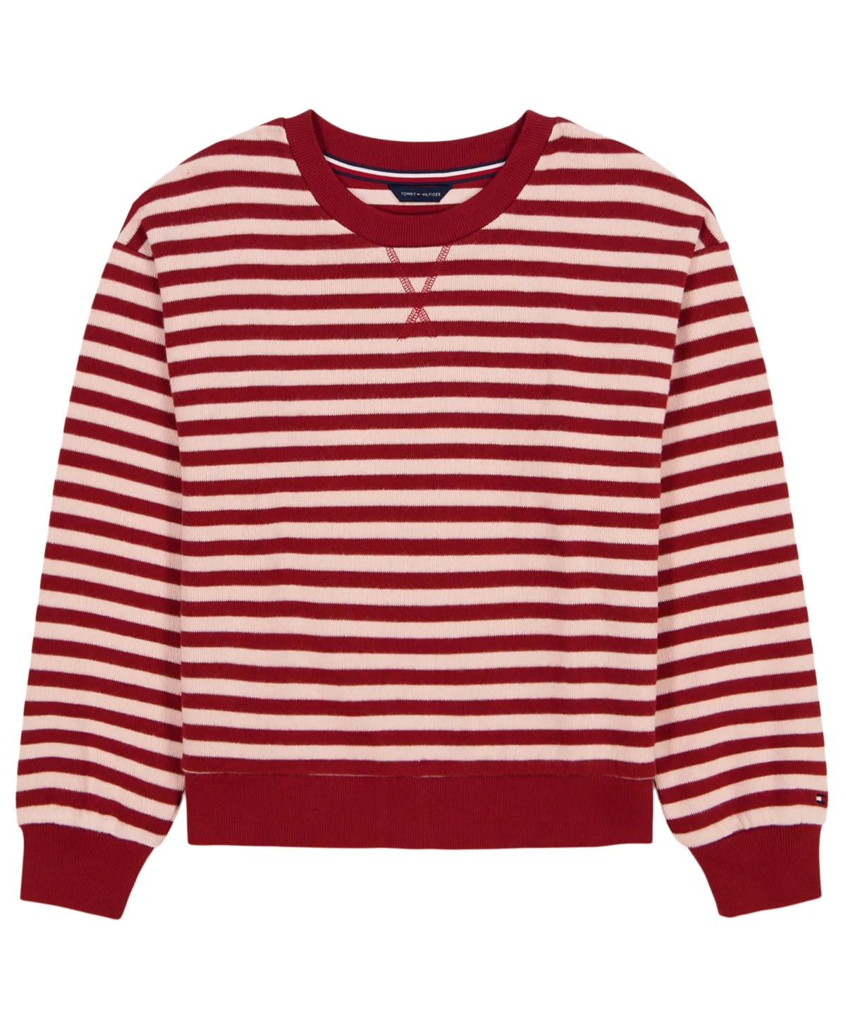 Feeder Stripe Long-Sleeve Crewneck Sweatshirt by Tommy Hilfiger
