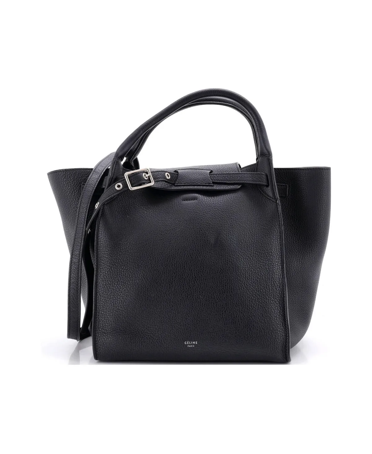 Pre-Owned Small Big Bag Grained Calfskin by Celine