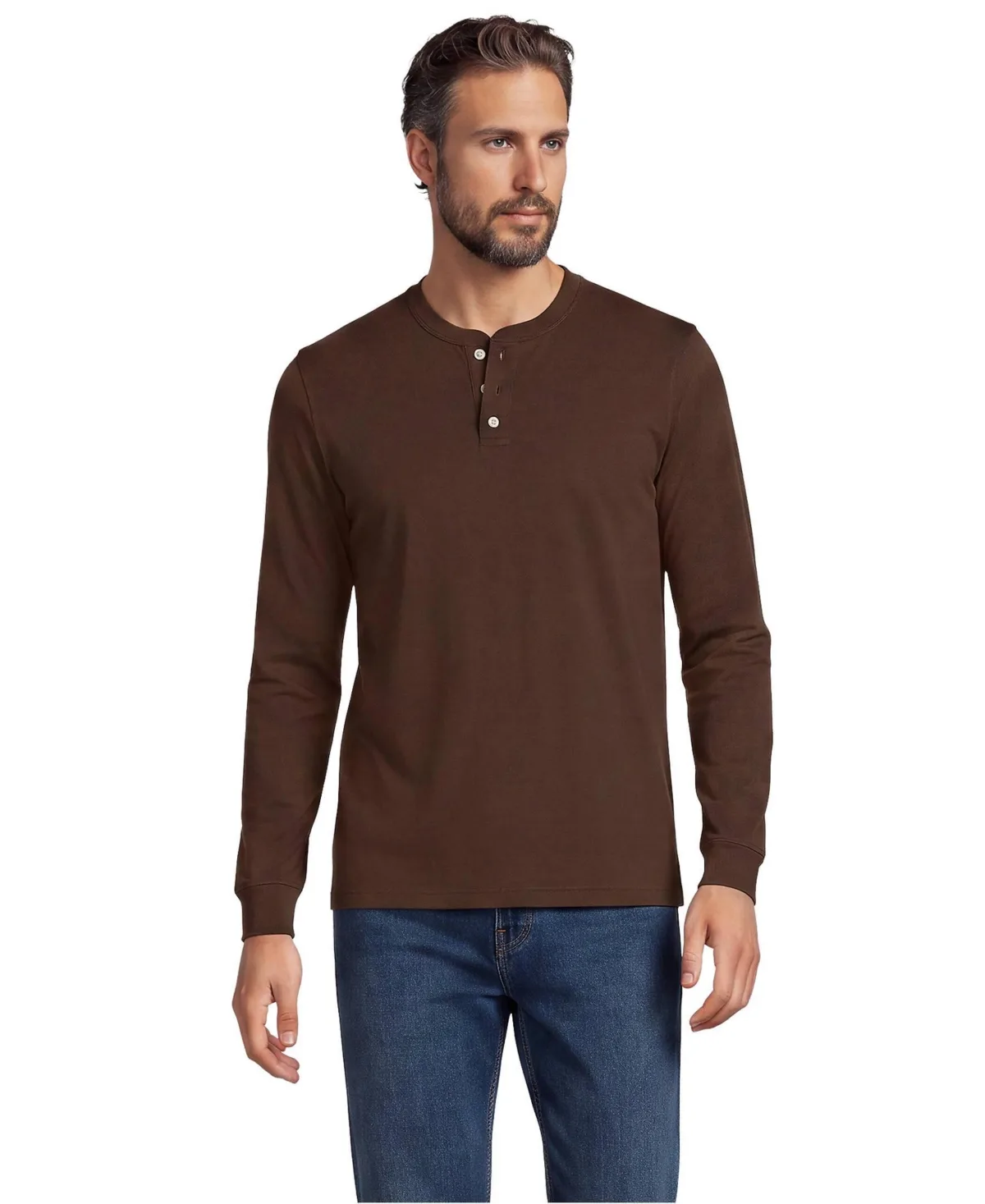 Tall Super-T Long Sleeve Henley Shirt