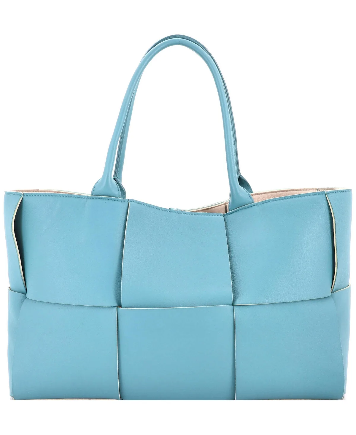 Pre-Owned Bottega Veneta Medium Arco Tote Maxi Intrecciato Leather by Bottega Veneta