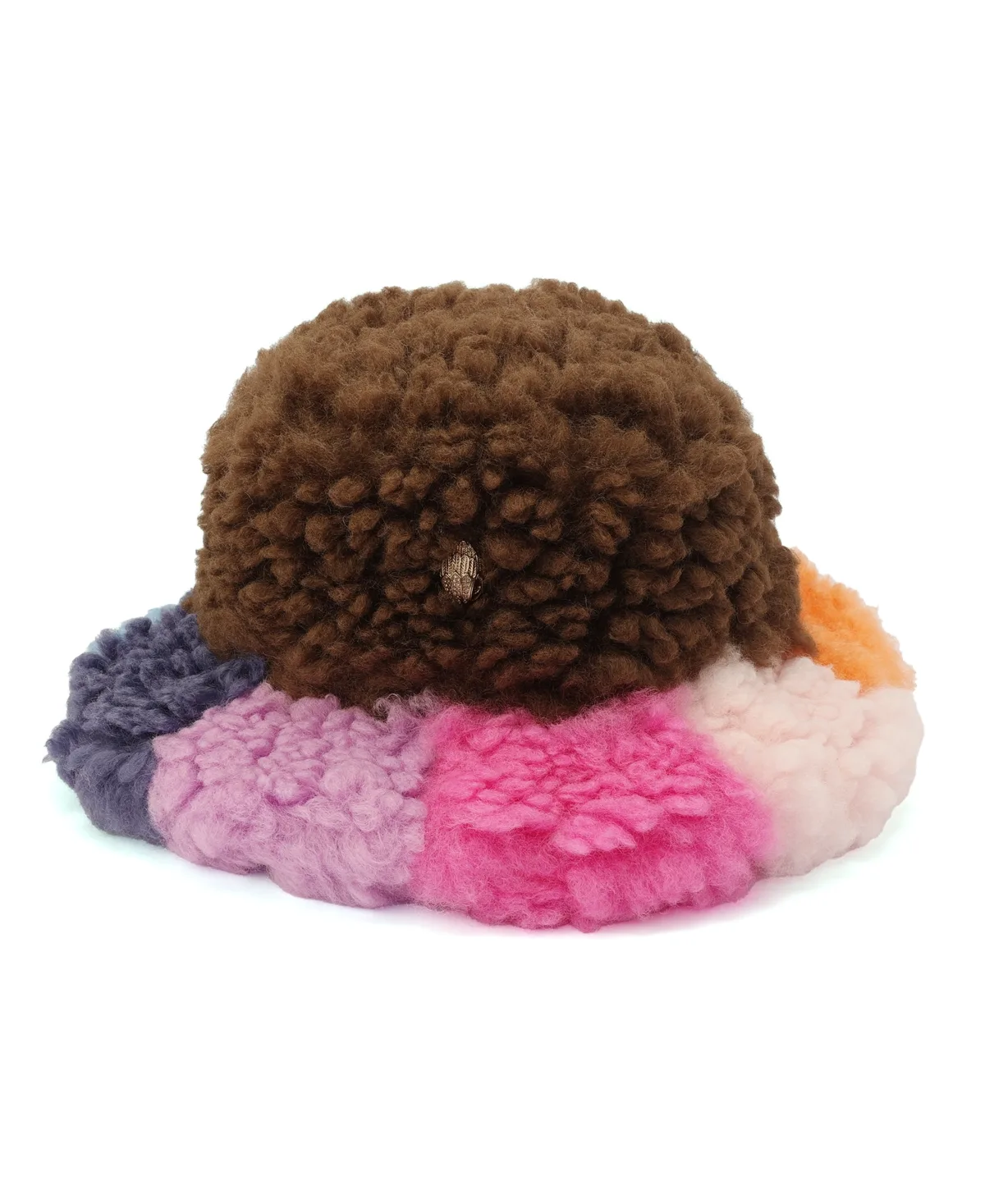 Shaggy Faux Fur Bucket Hat by Kurt Geiger