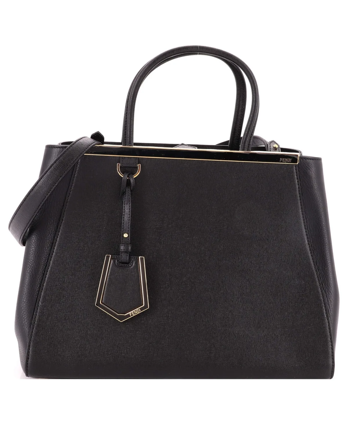 Pre-Owned Fendi Medium 2Jours Bag Leather by FENDI