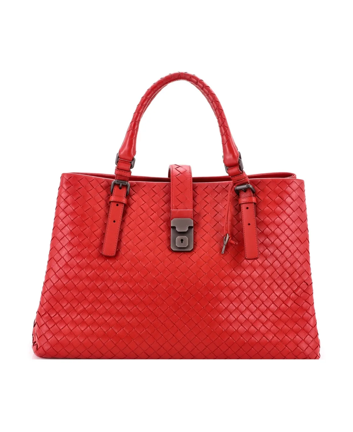 Pre-Owned Bottega Veneta Medium Roma Bag Intrecciato Nappa by Bottega Veneta