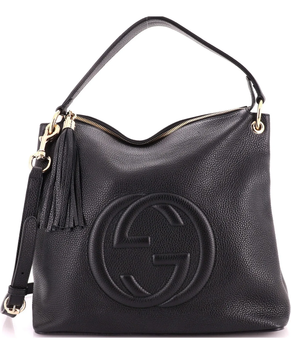 Pre-Owned Gucci Large Soho Convertible Hobo Leather by Gucci