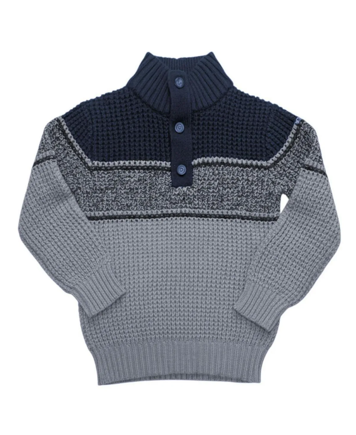 Organic Mock Neck Waffle Sweater by Hope & Henry