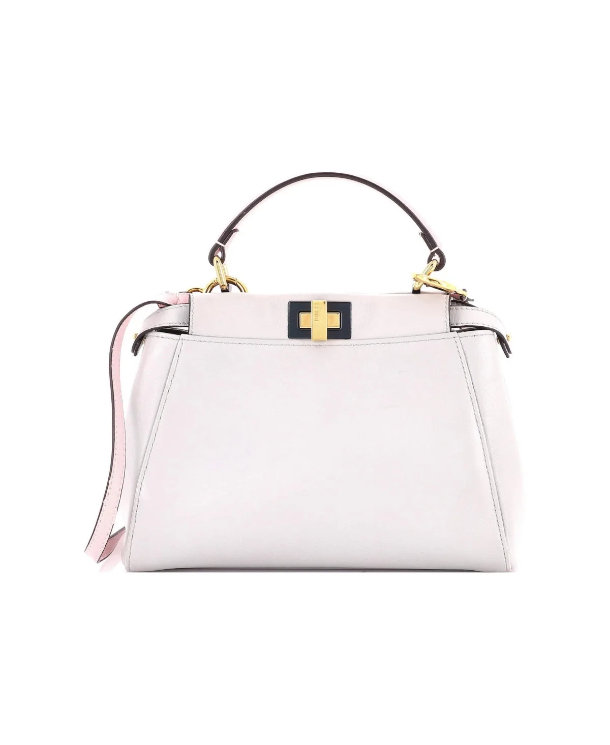 Pre-Owned Fendi Mini Peekaboo Bag Leather by FENDI