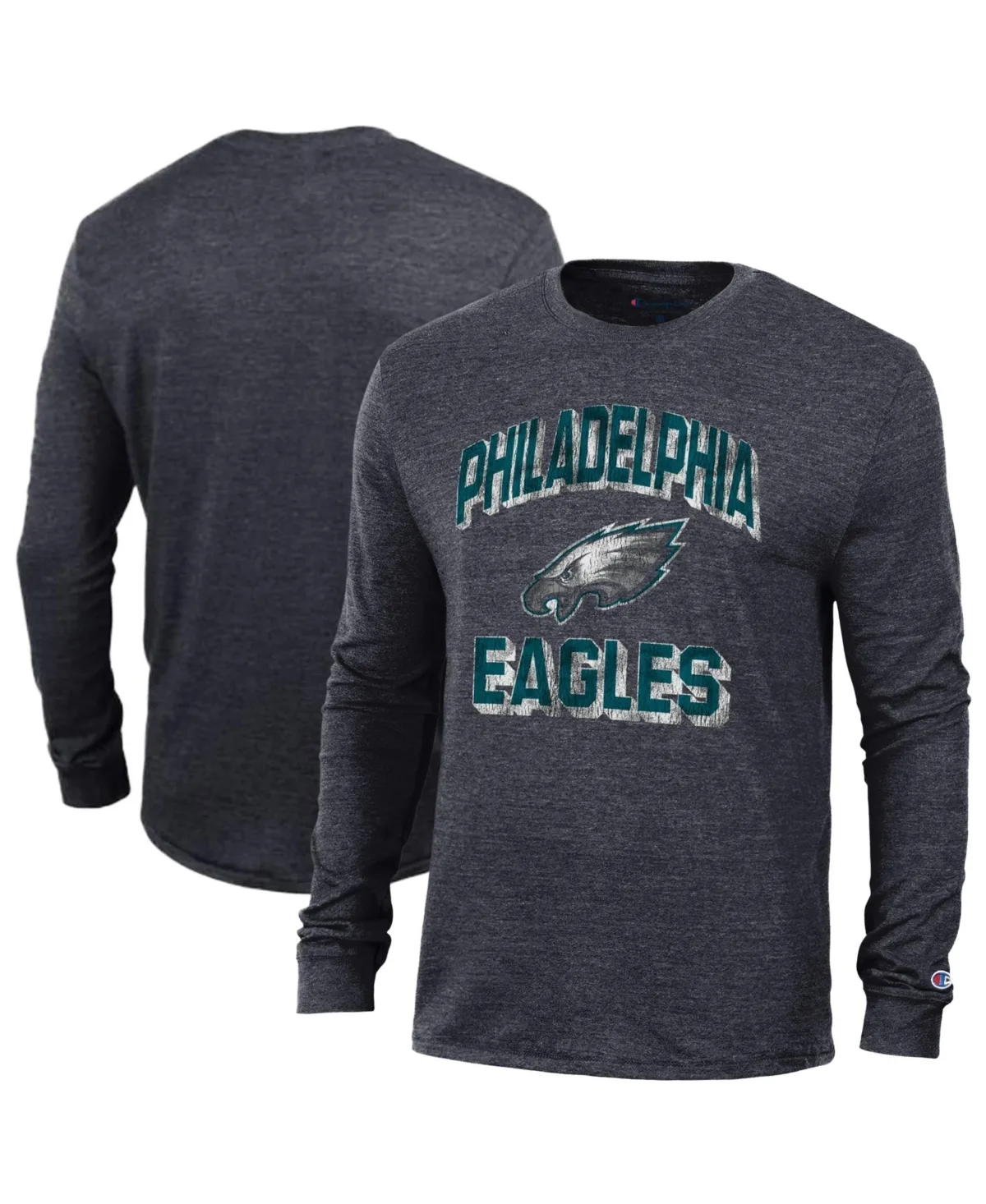 Philadelphia Eagles Ultimate Long Sleeve Tri-Blend T-Shirt by Champion