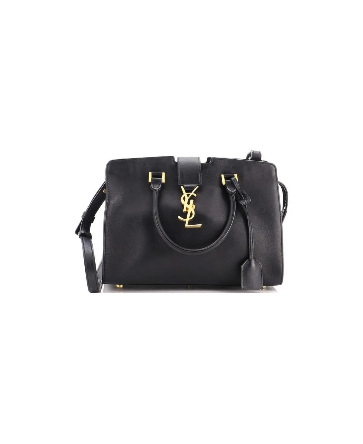 Pre-Owned Saint Laurent Baby Monogram Cabas Leather by Saint Laurent