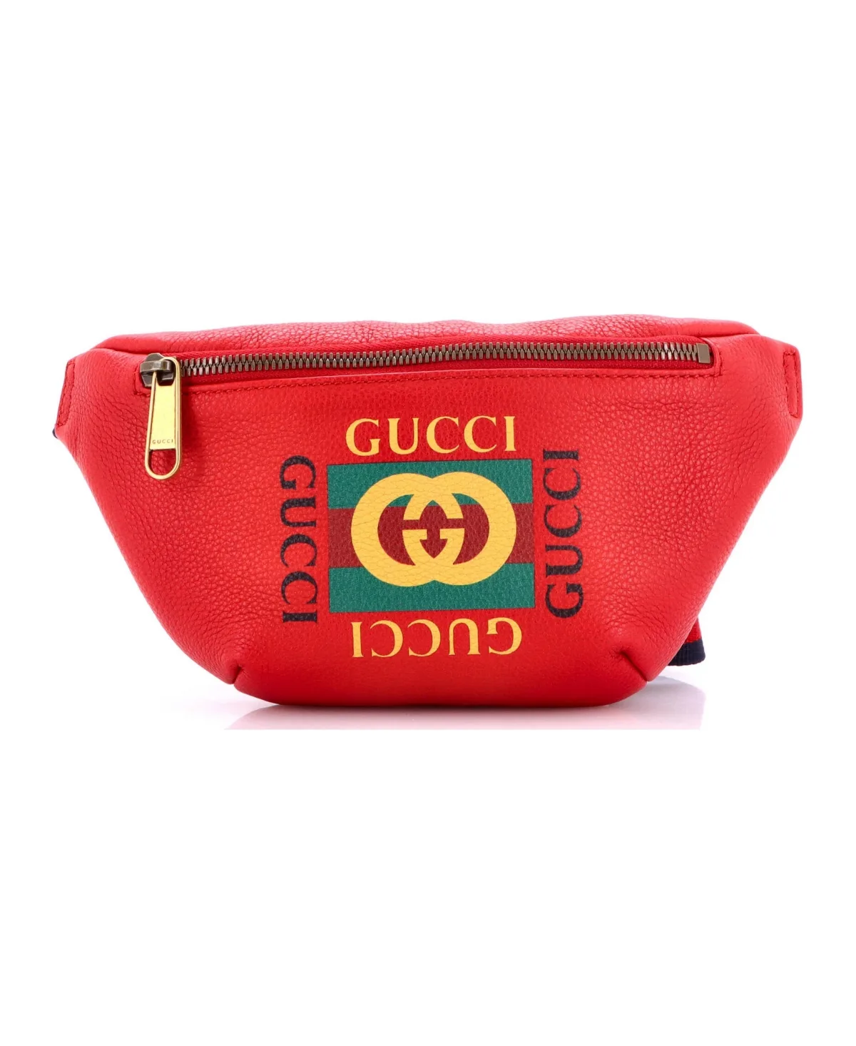 Pre-Owned Gucci Small Logo Leather Belt Bag, 9W x 5H x 2.5D by Gucci