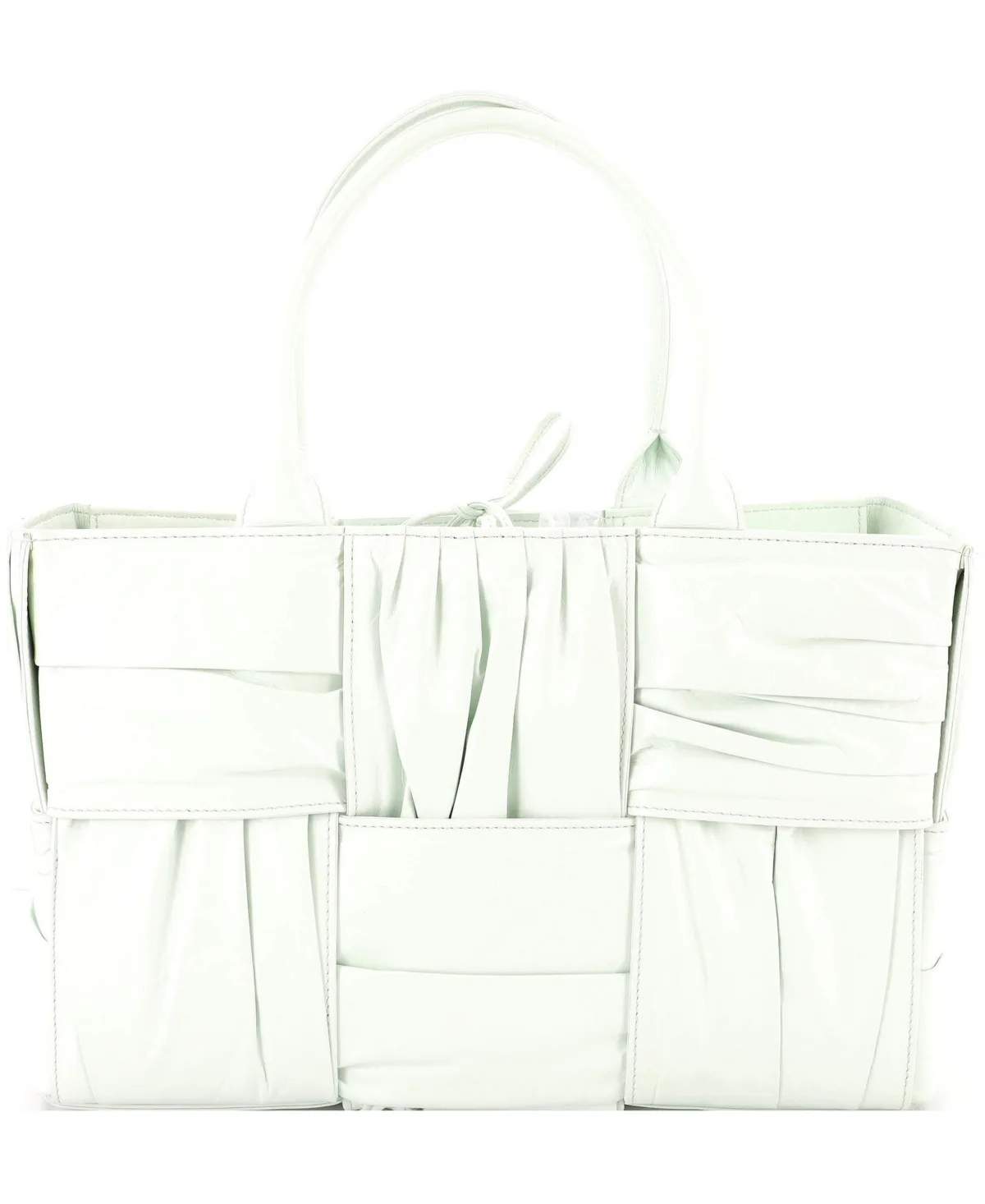 Pre-Owned Bottega Veneta Small Arco Tote Maxi Intrecciato Plisse Leather by Bottega Veneta