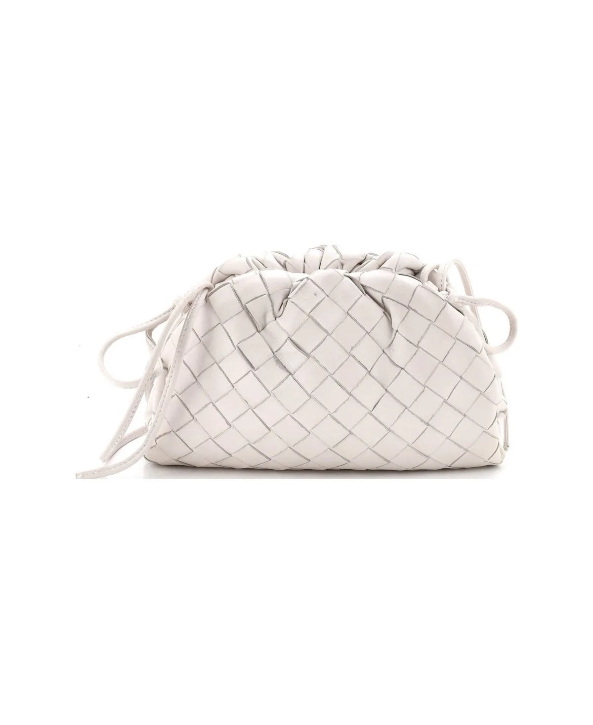 Pre-Owned Bottega Veneta Mini the Pouch Intrecciato Nappa by Bottega Veneta