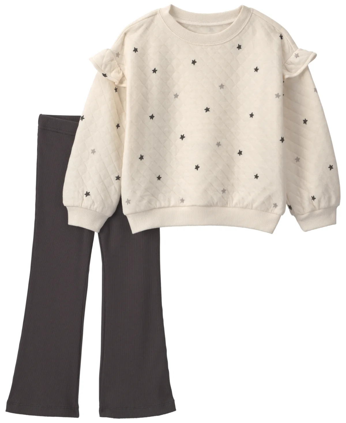 Star Print Puff-Sleeve Long-Sleeve Top and Pants, 2-Piece Set by Carter's
