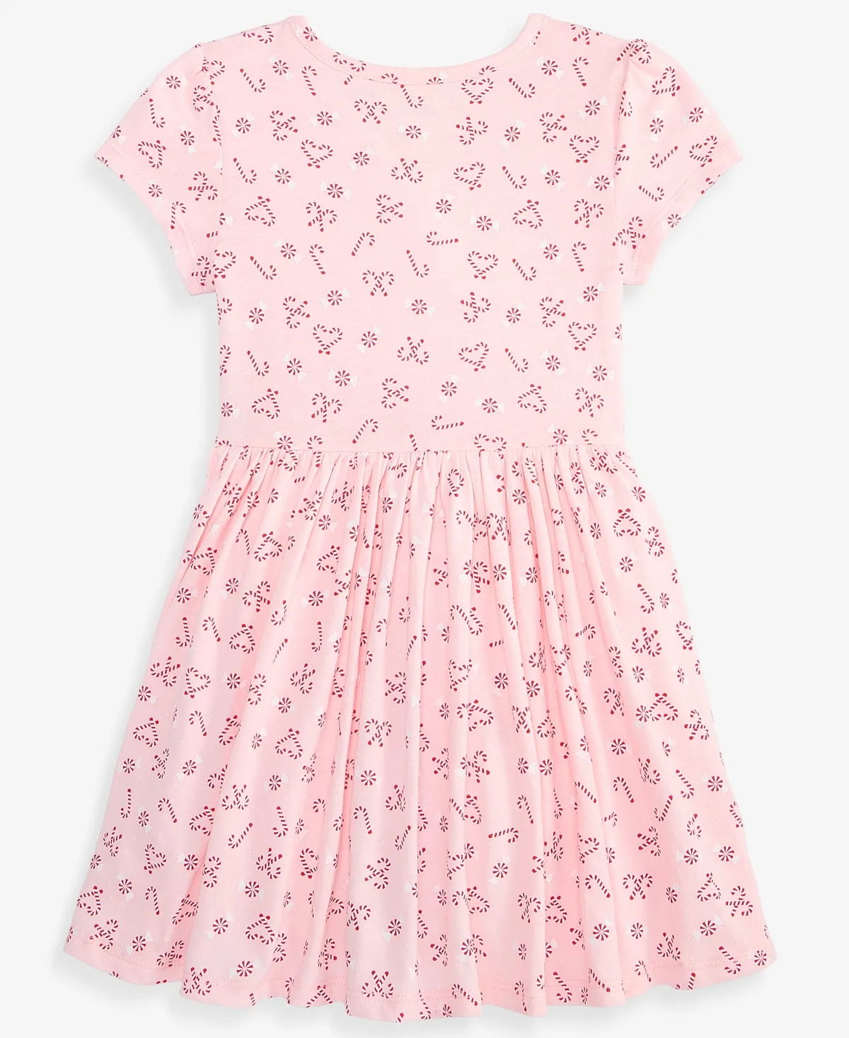 Tossed Candy Cane A-Line Short-Sleeve Dress by Epic Threads