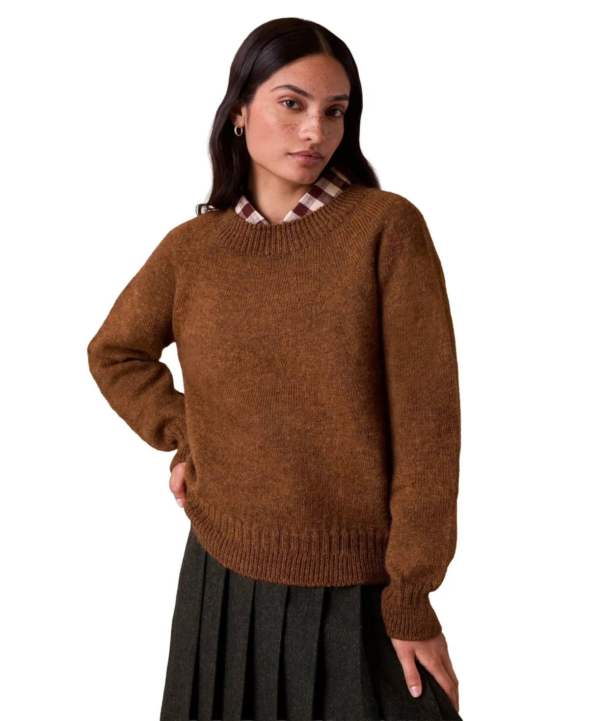 British Wool Gansey Crewneck Sweater by Celtic & Co