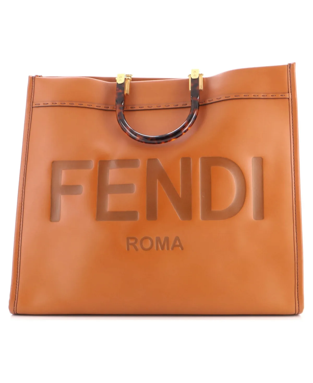 Pre-Owned Fendi Large Sunshine Shopper Tote Leather by FENDI