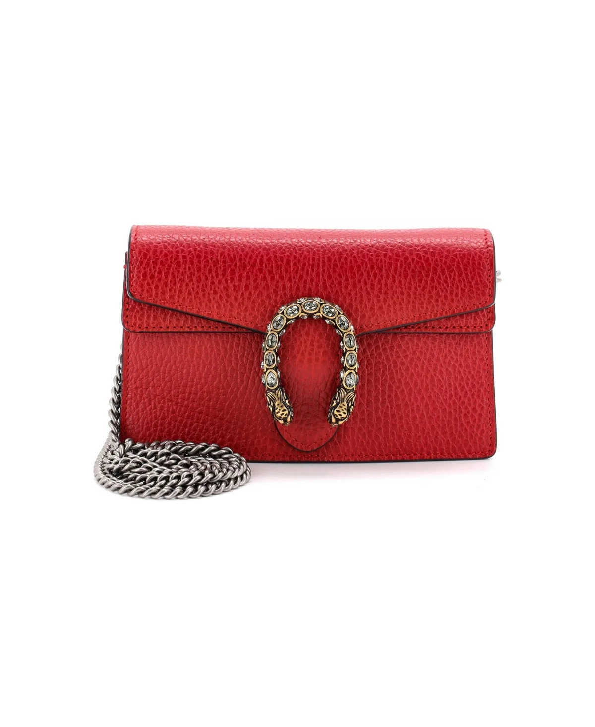 Pre-Owned Gucci Super Mini Dionysus Bag Leather by Gucci