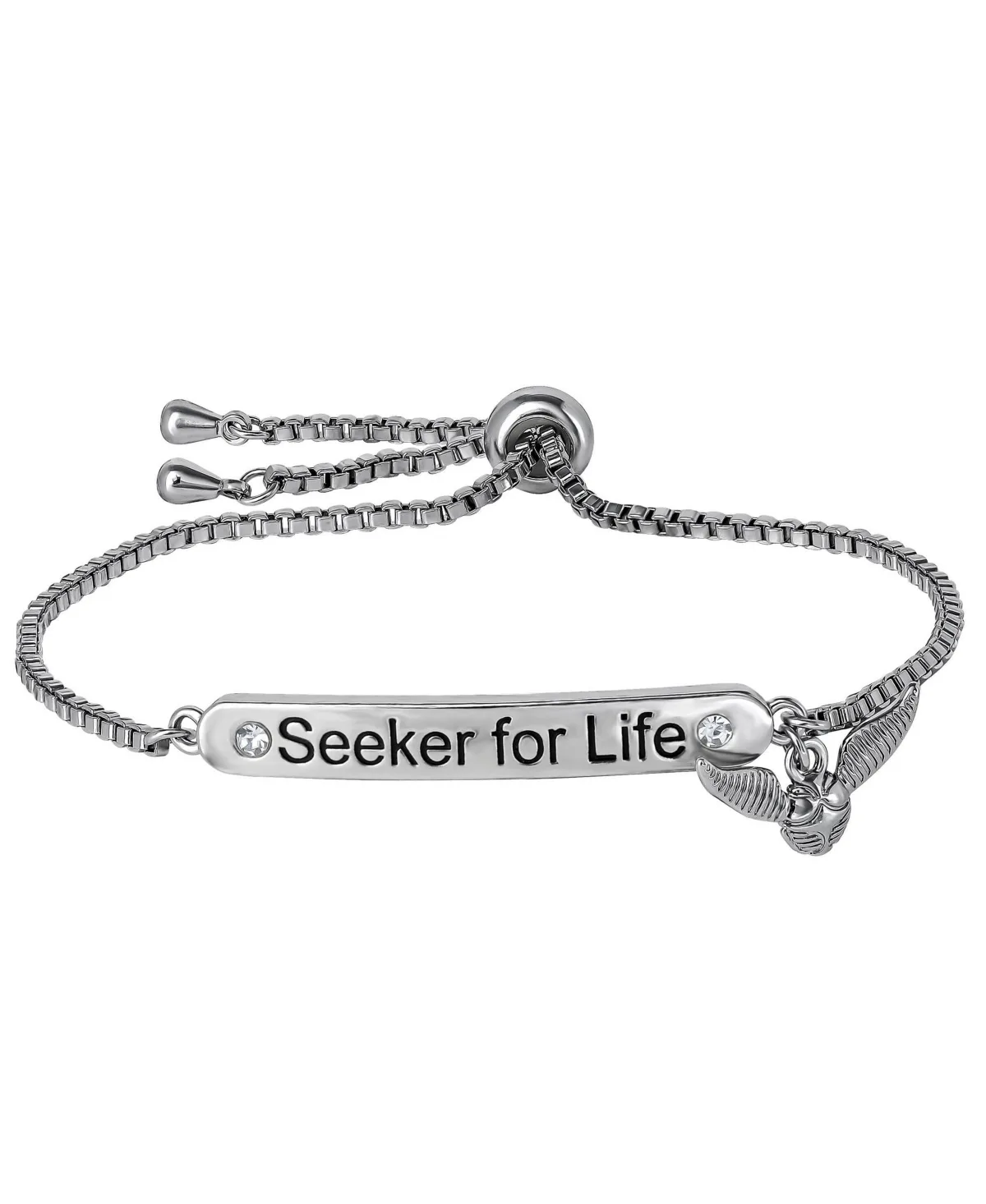Silver-Tone Crystal Golden Snitch Bracelet by Harry Potter