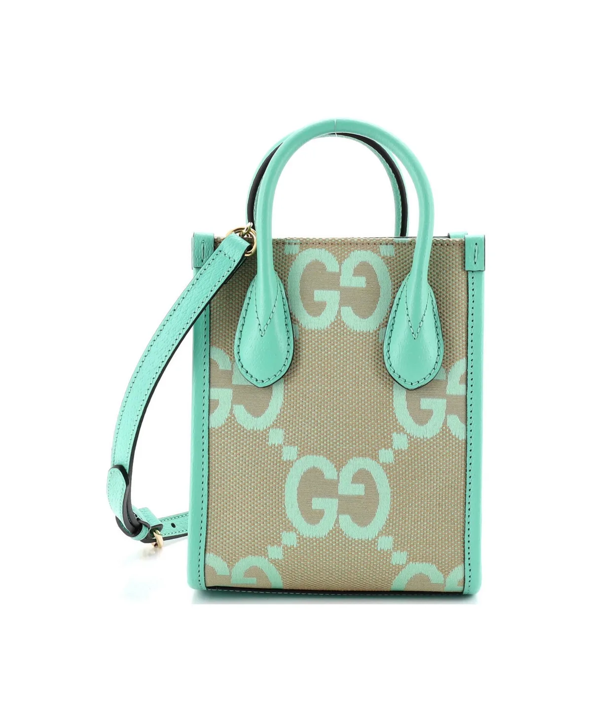 Pre-Owned Gucci Mini Vertical Tote Jumbo Gg Canvas by Gucci