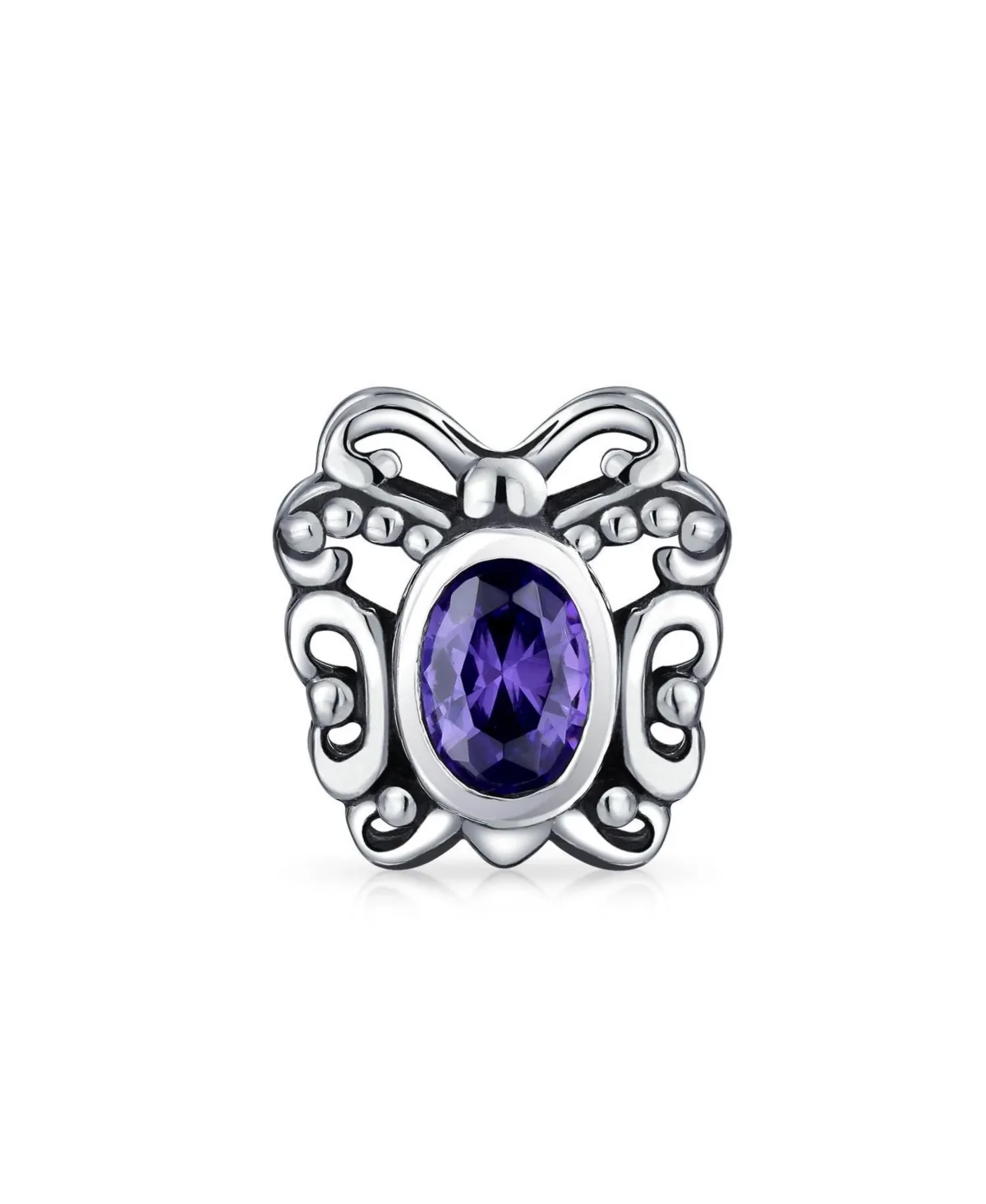 Cubic Zirconia Butterfly Charm by Bling Jewelry