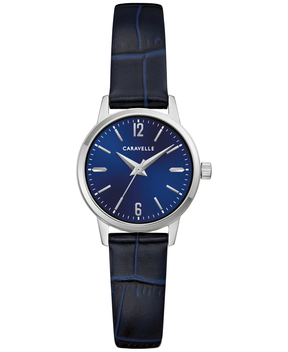 Classic Leather Strap Watch 25mm by Caravelle