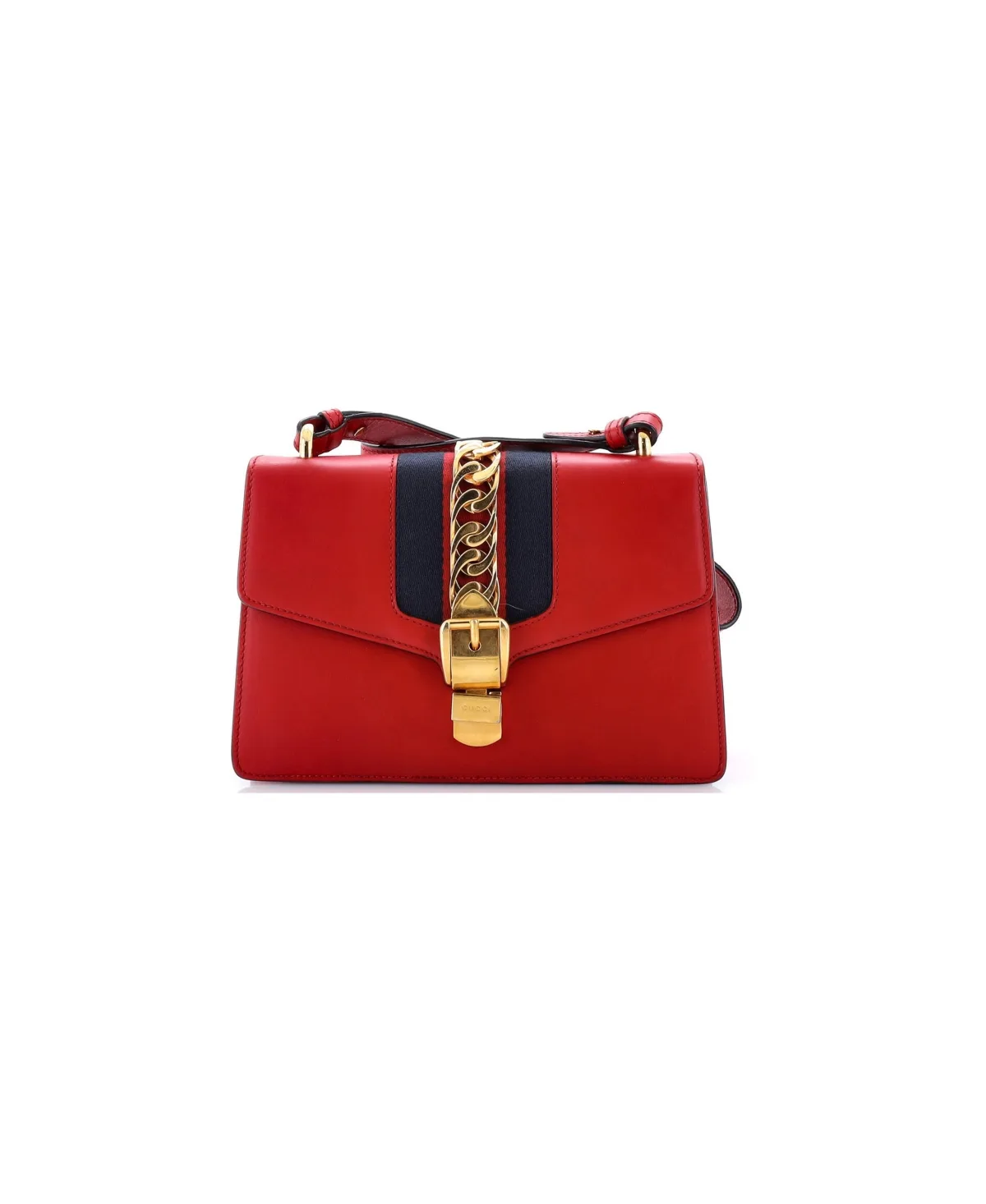 Pre-Owned Gucci Small Sylvie Shoulder Bag Leather by Gucci