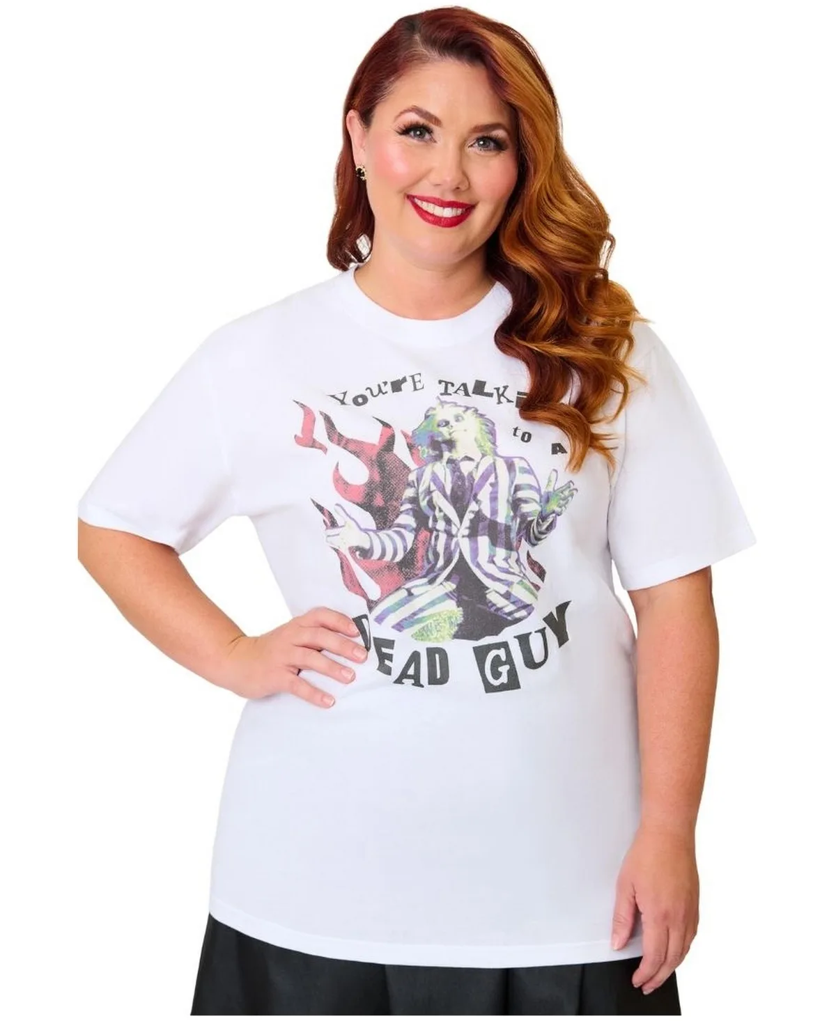 Plus Size Unisex Graphic Tee - White W/ Graphic Print by Unique Vintage