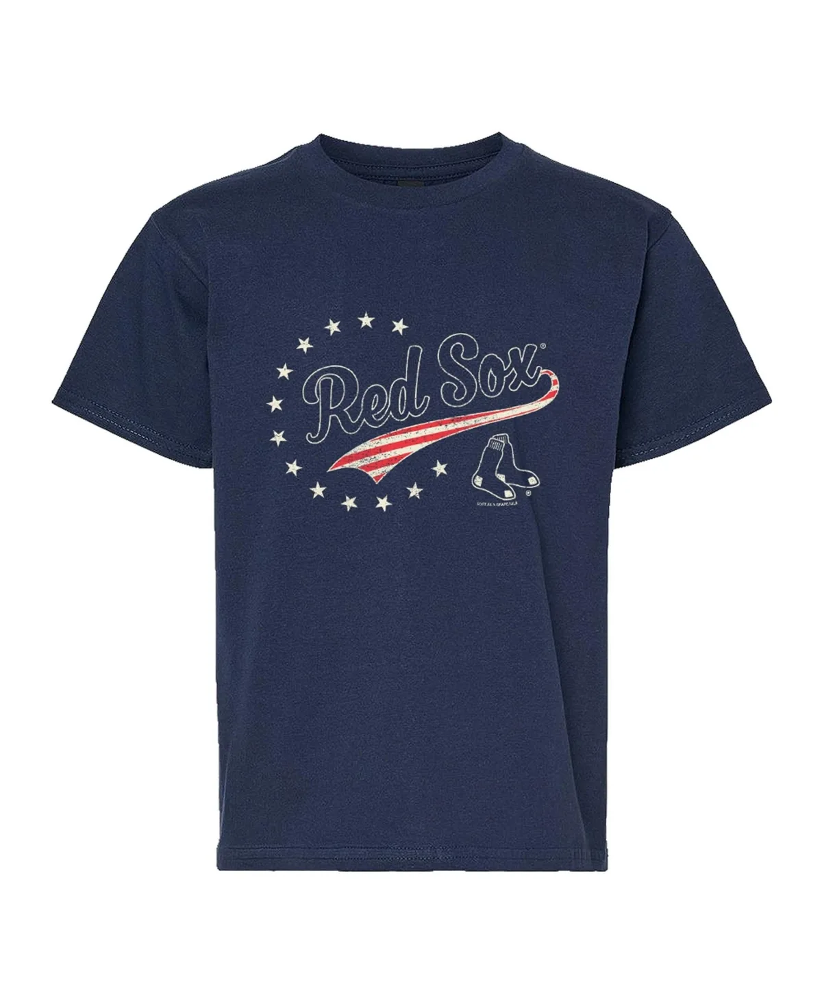 Americana Boston Red Sox Crewneck T-Shirt by Soft As a Grape