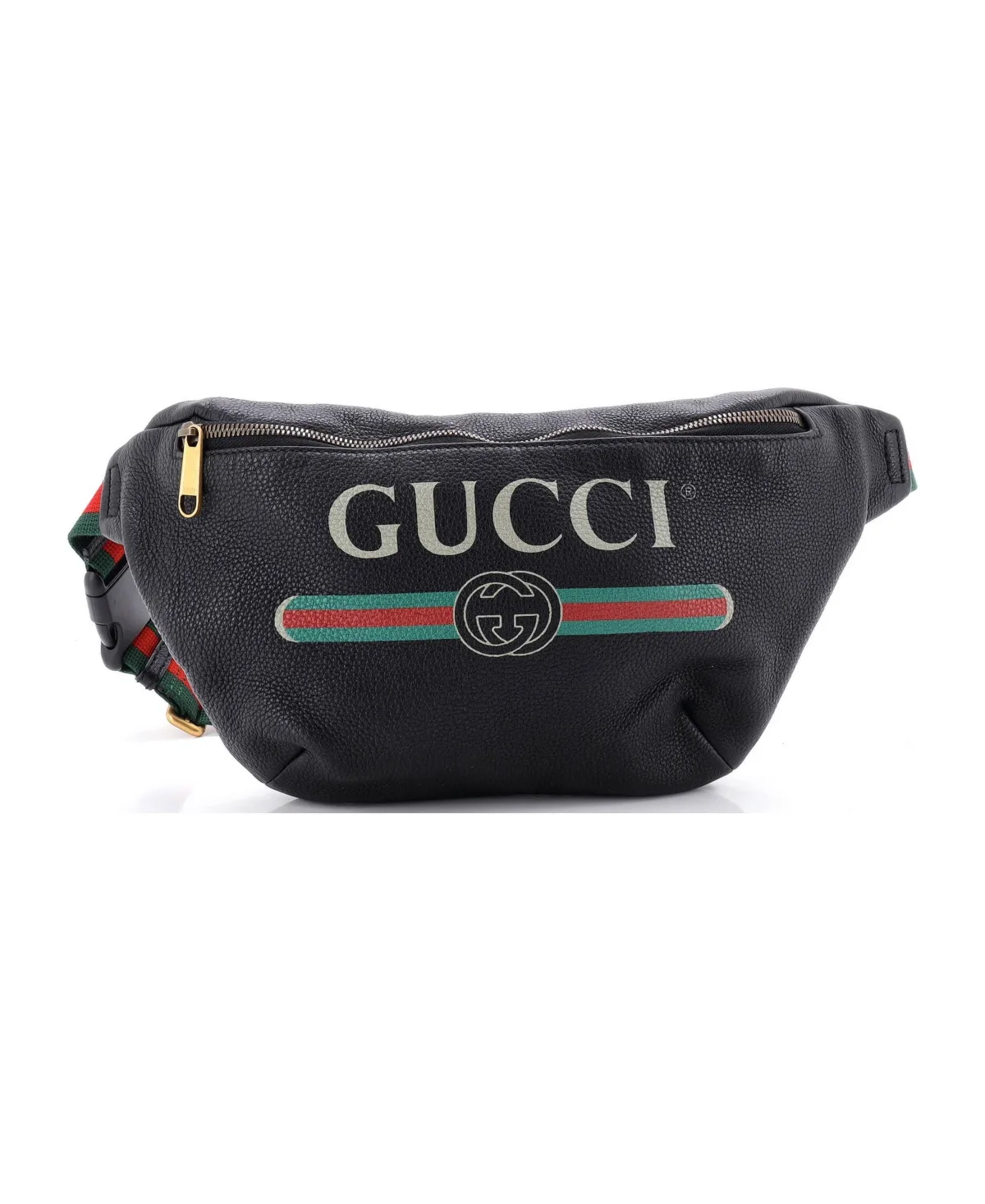 Pre-Owned Gucci Medium Logo Belt Bag Printed Leather by Gucci