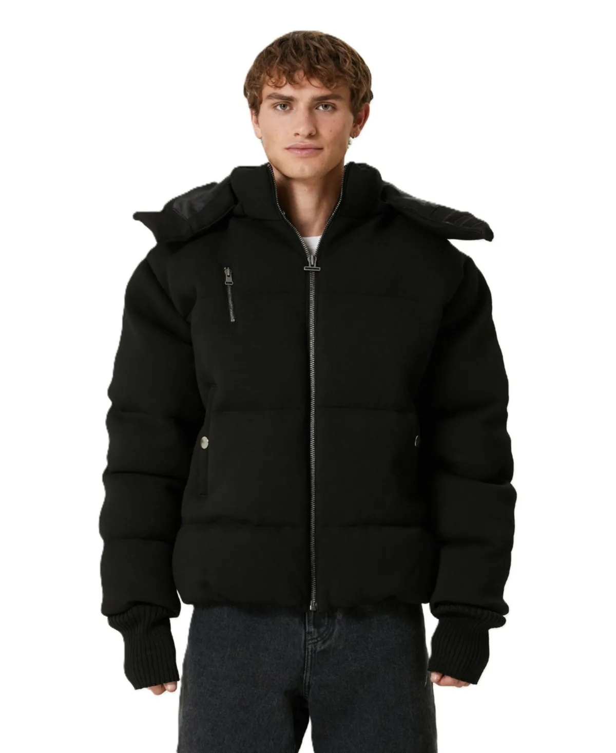 Your Itch Lightweight Padded Hooded Zip-Front Puffer Coat by Pcfg