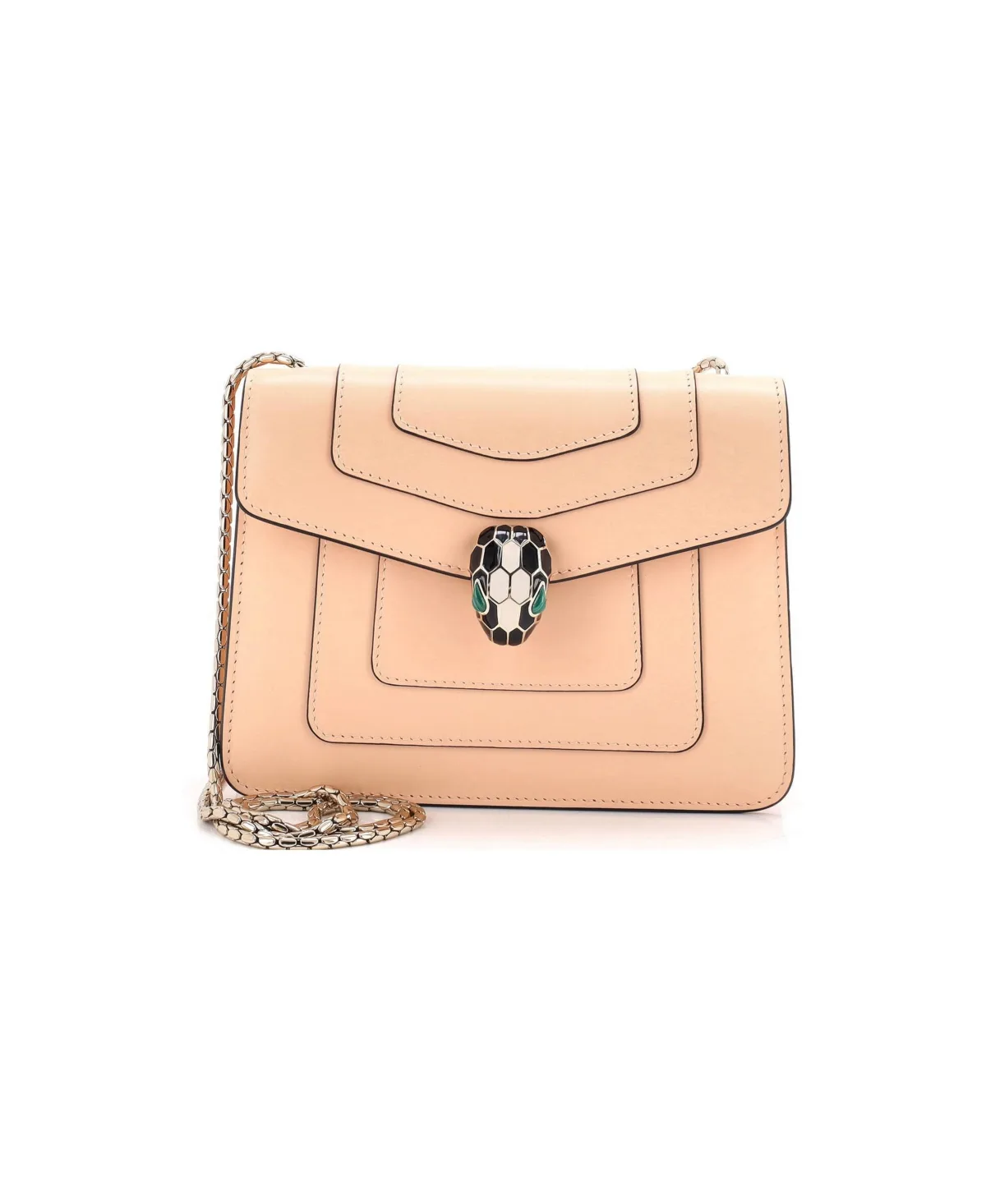 Pre-Owned Bvlgari Small Serpenti Forever Square Shoulder Bag Leather by BVLGARI