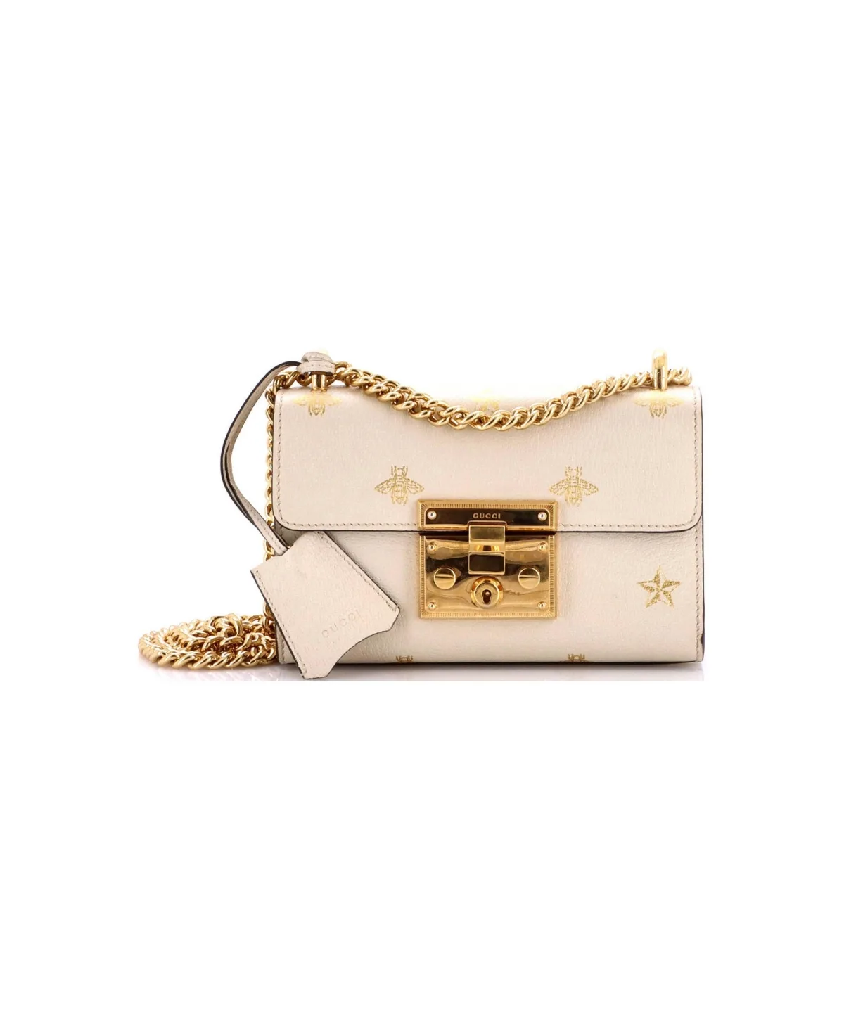 Pre-Owned Gucci Small Padlock Shoulder Bag Printed Leather by Gucci