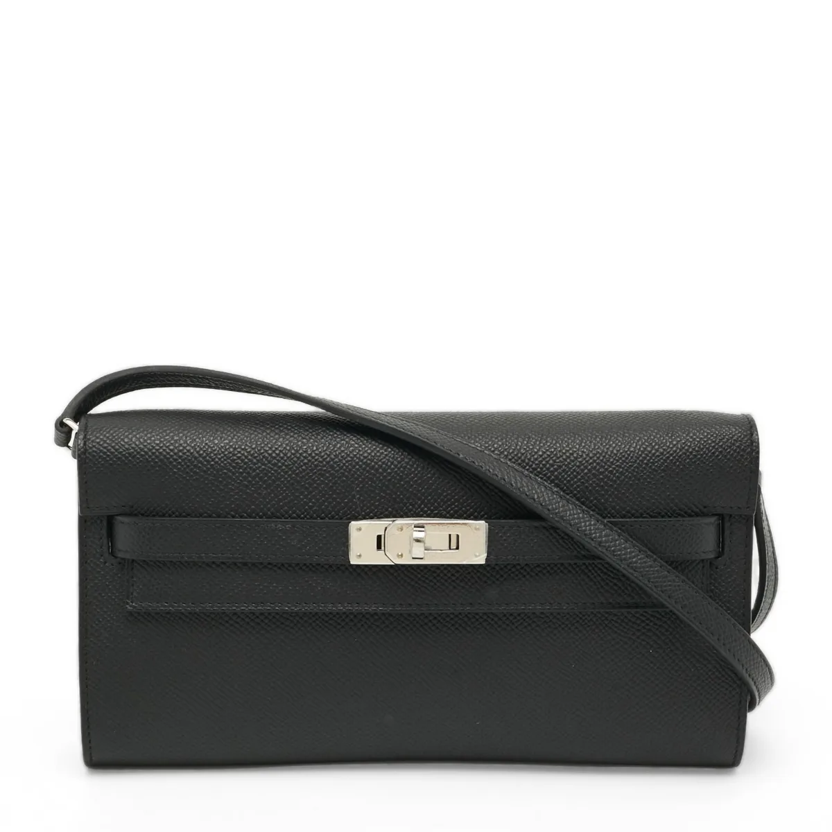 Pre-Owned Hermes Kelly Turn-Lock Epsom Leather Crossbody Wallet by Hermes